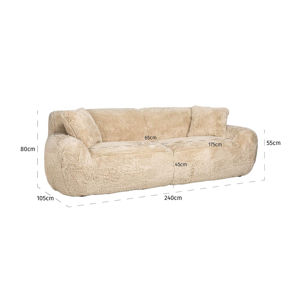 S5150 SAND YAKETY - Sofa Wygodna piaskownica (Yakety Yak Sand)