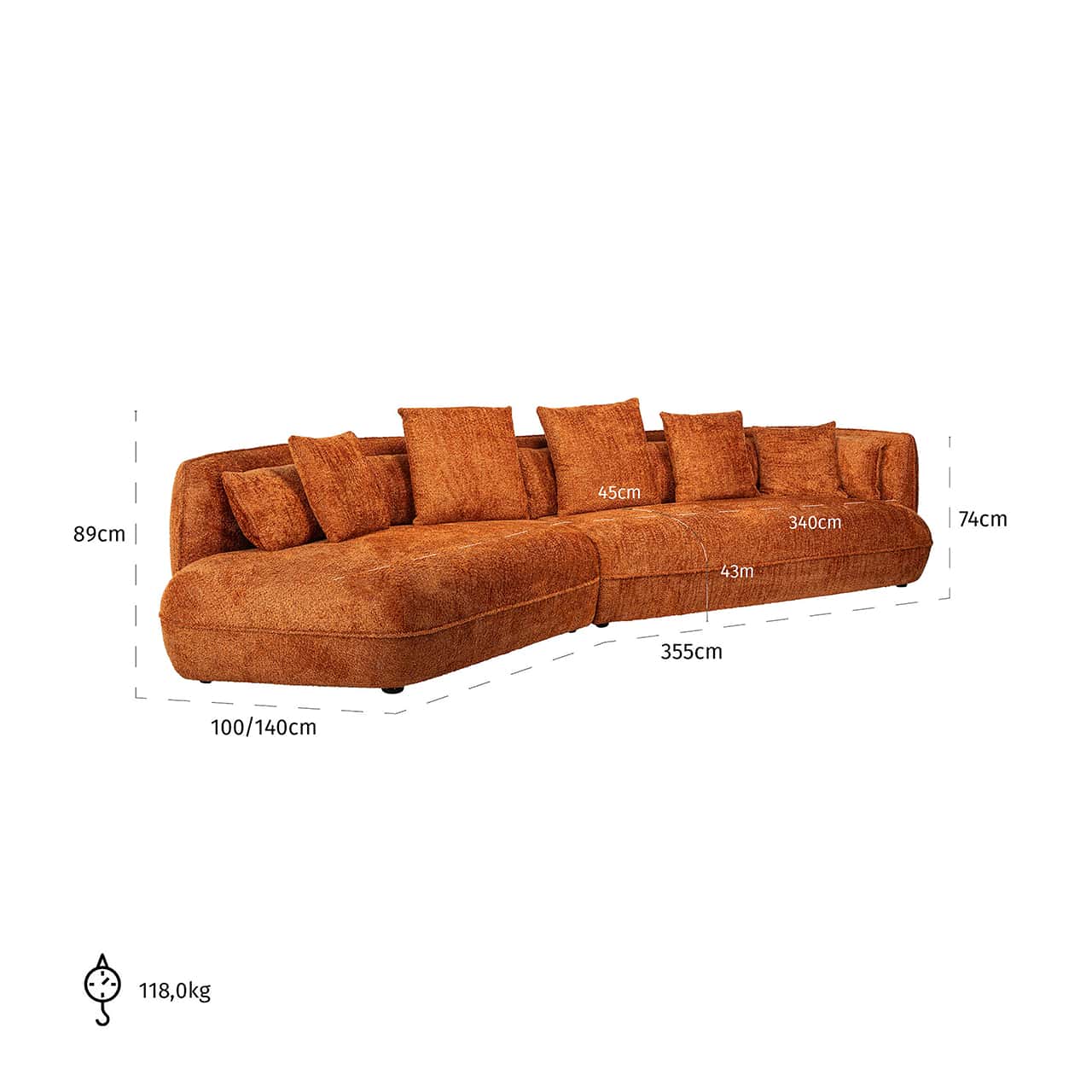 S5160 LOVELY PUMPKIN - Sofa Rodina urocza dynia (Be Lovely 51 dynia)