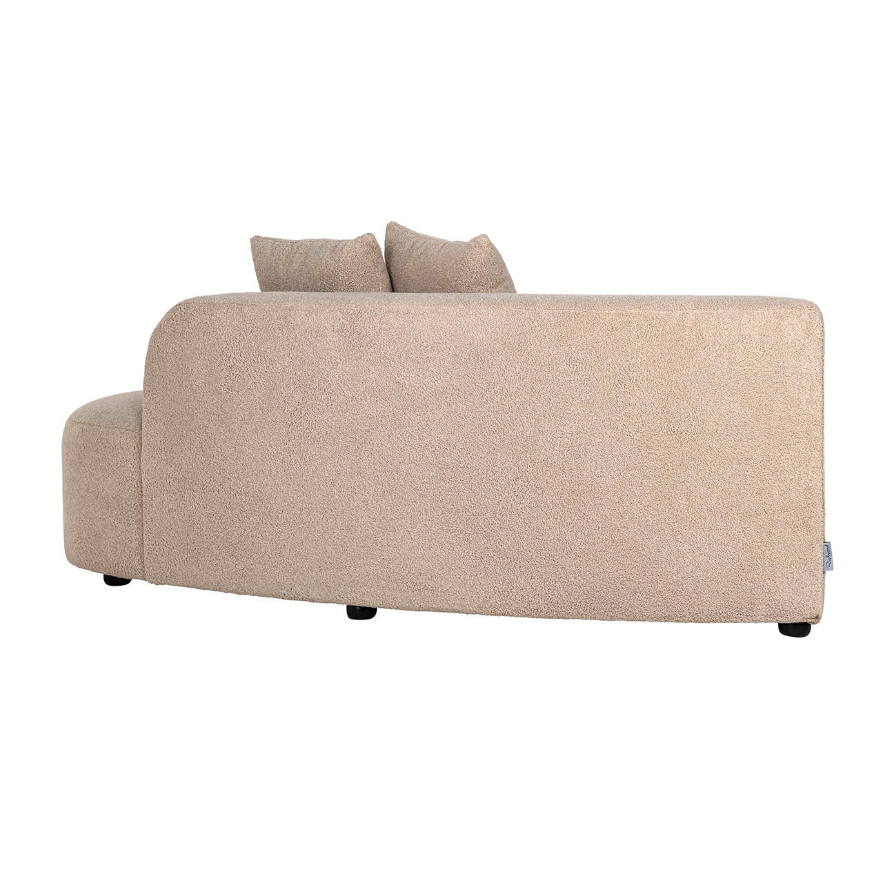 S5200-OTMR SAND FURRY - Sofa Grayson otomana prawa piaskowa futrzana|w całości tapicerowana lewa (Himalaya 902 piaskowy futrzany)