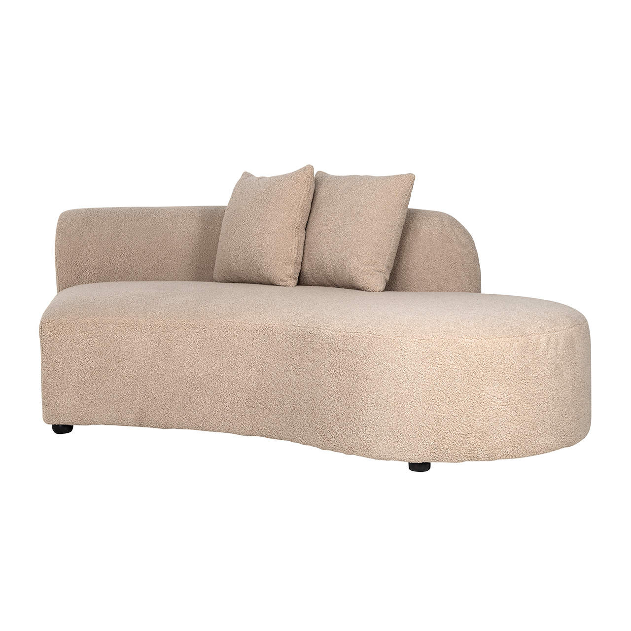 S5200-OTMR SAND FURRY - Sofa Grayson otomana prawa piaskowa futrzana|w całości tapicerowana lewa (Himalaya 902 piaskowy futrzany)