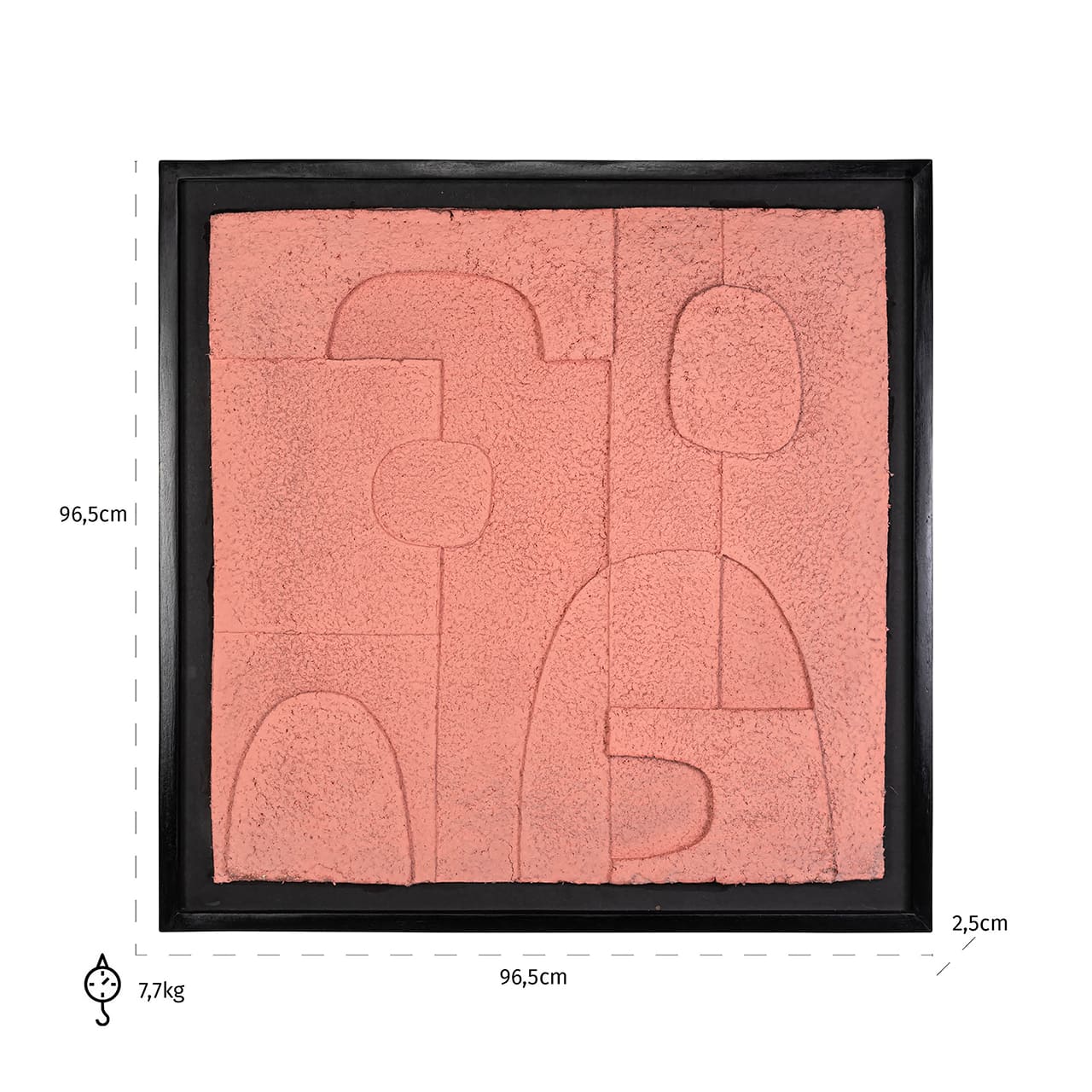 -WA-0020 - Grafika na ścianę Phoebe różowa (Różowy)