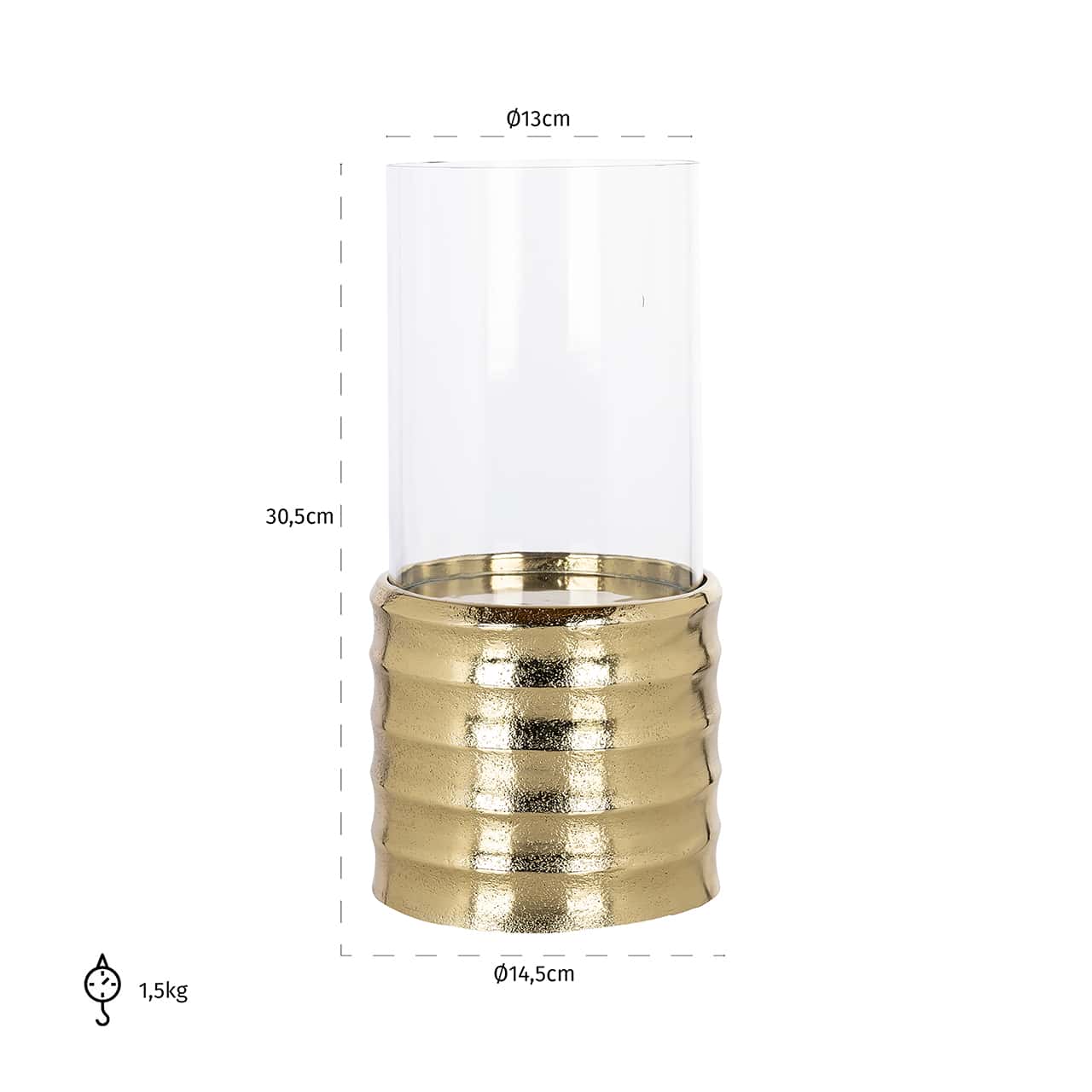 -WL-0133 - Huragan Bodil mały (złoty)