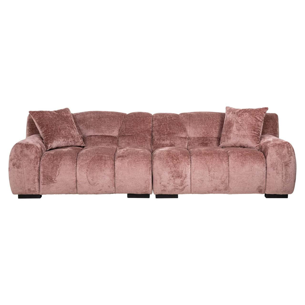 S4727 ROSE CHENILLE - Sofa Charelle różany szenil (Bergen 705 różany szenil)