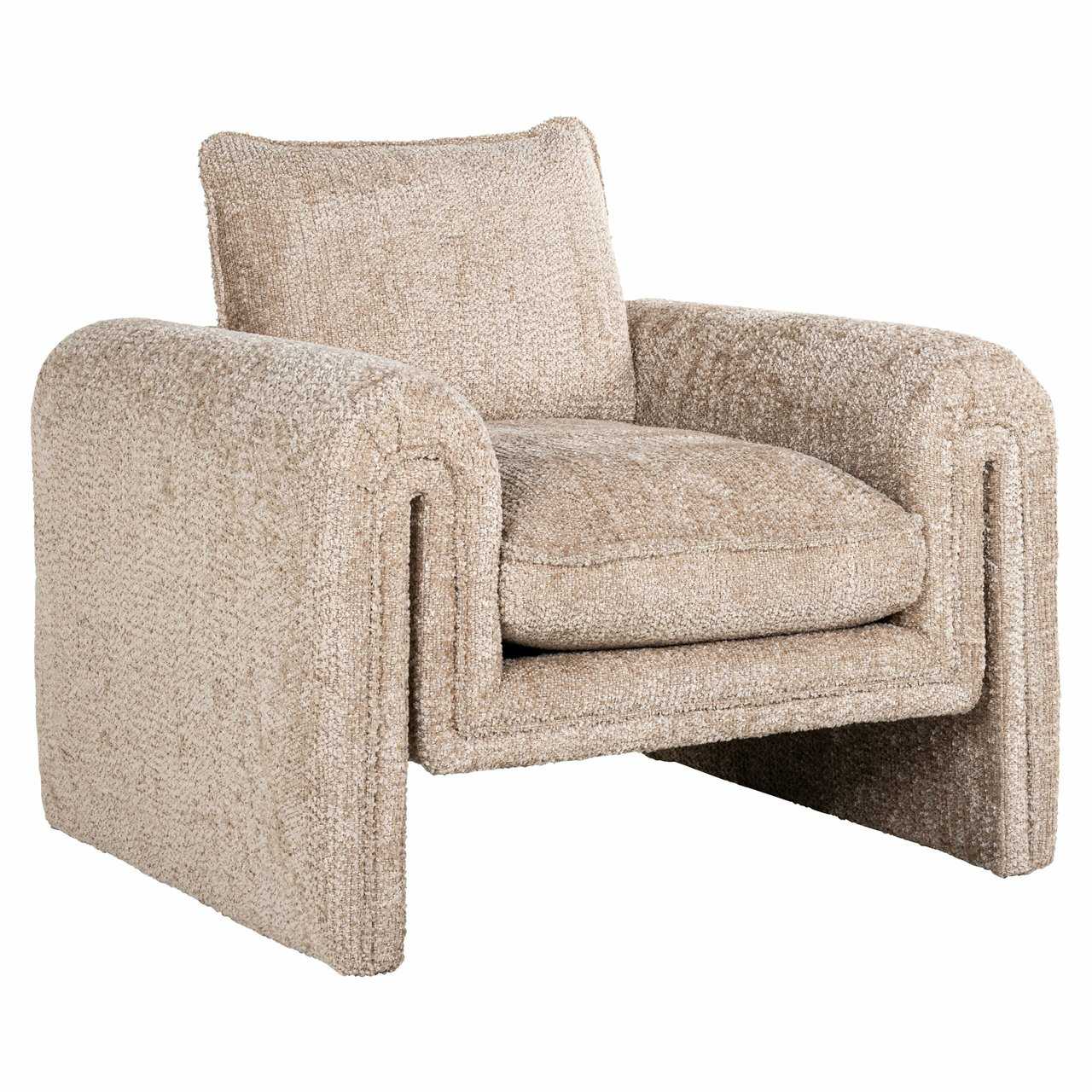 S5144 LOVELY BEIGE - Fotel Sandro piękny beż (Be Lovely 170 Beige)