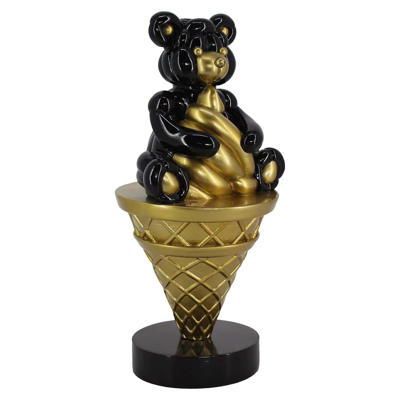 -AD-0056 - Obiekt dekoracyjny Harly (Czarny/złoty)