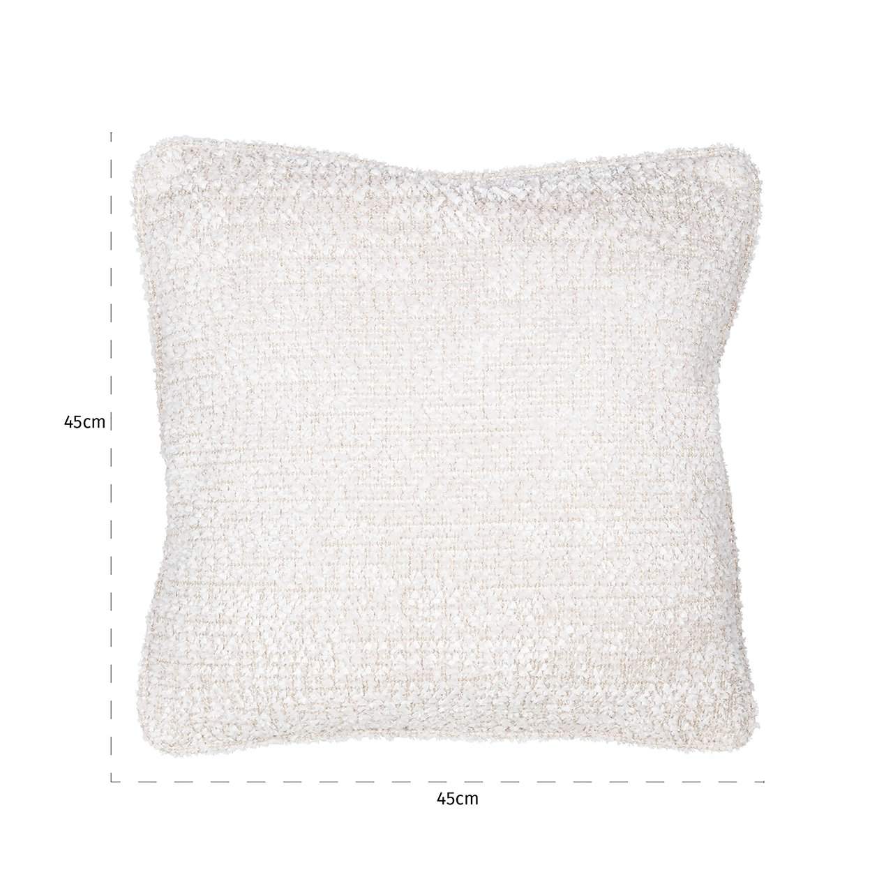 -KU-0089 - Poduszka Lina 45x45 śliczny kremowy (Be Lovely 11 Kremowy)