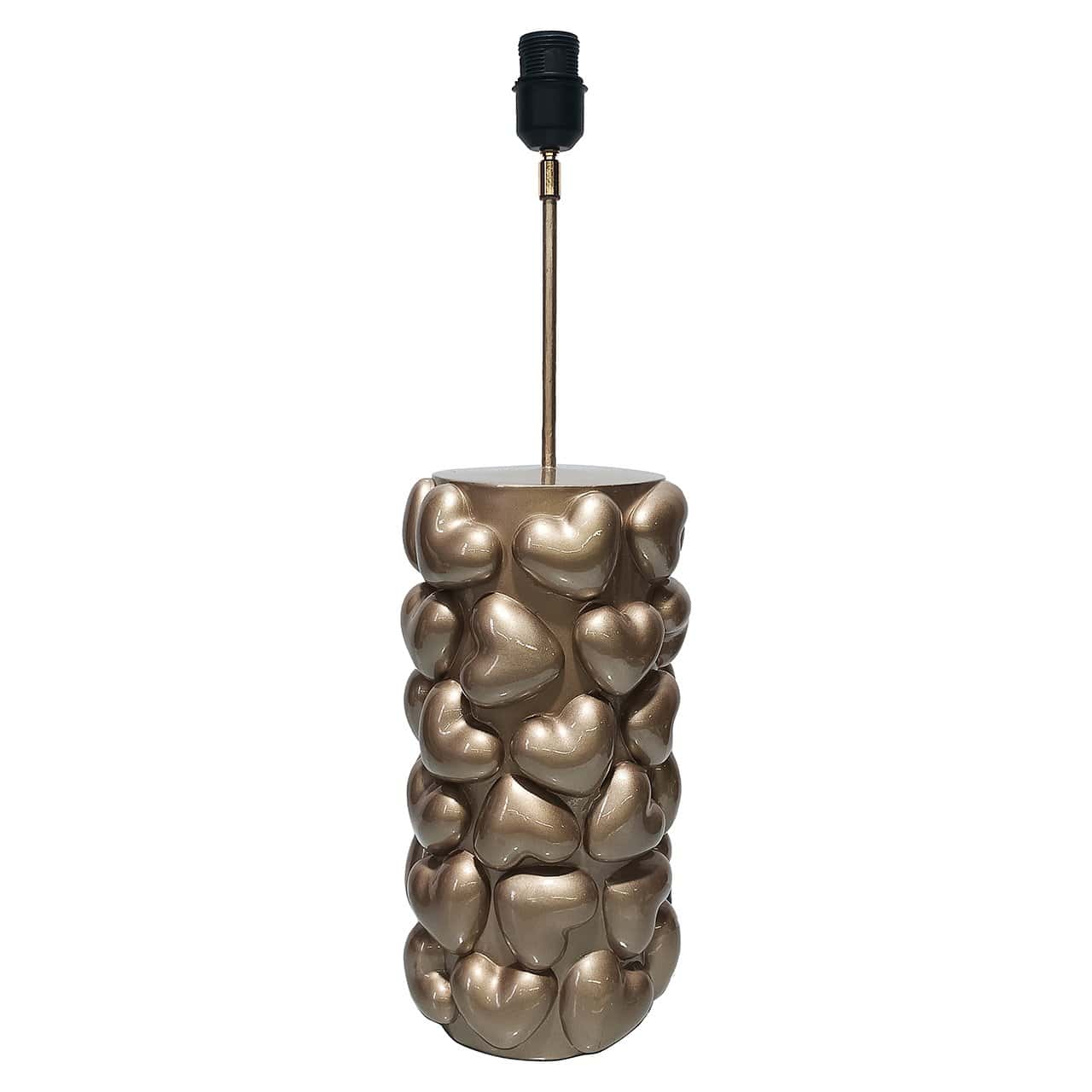 -LB-0183 - Lampa stołowa Nancy serca (Złota)