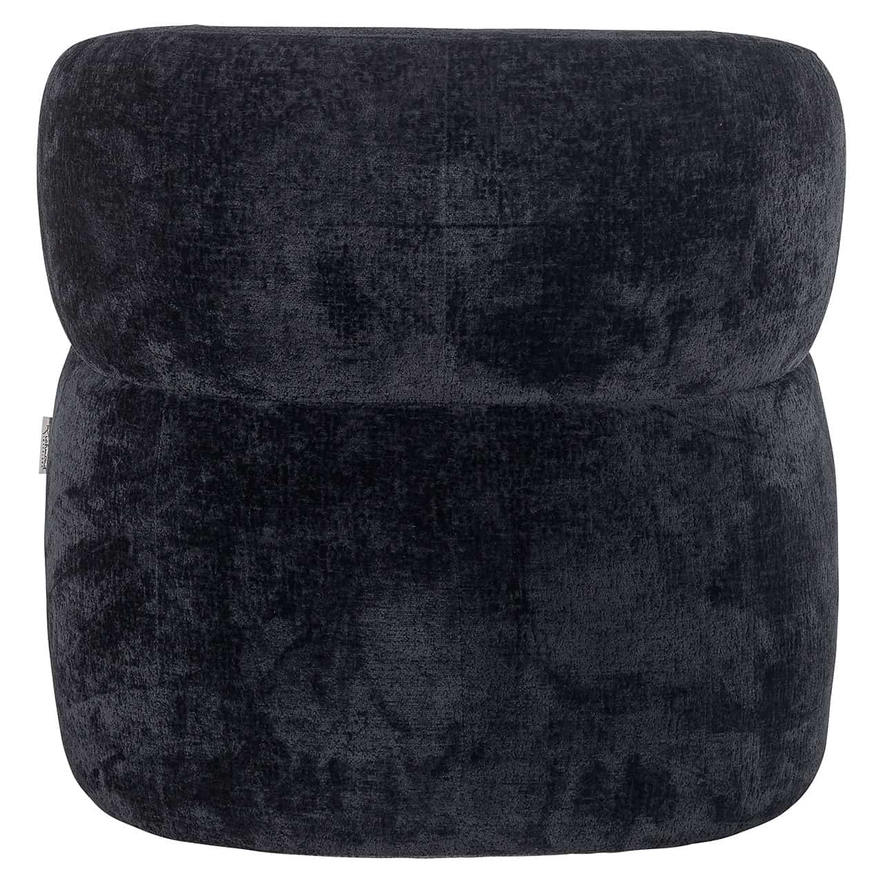S4557 BLACK CHENILLE - Fotel Donna czarny szenil (Bergen 809 czarny szenil)