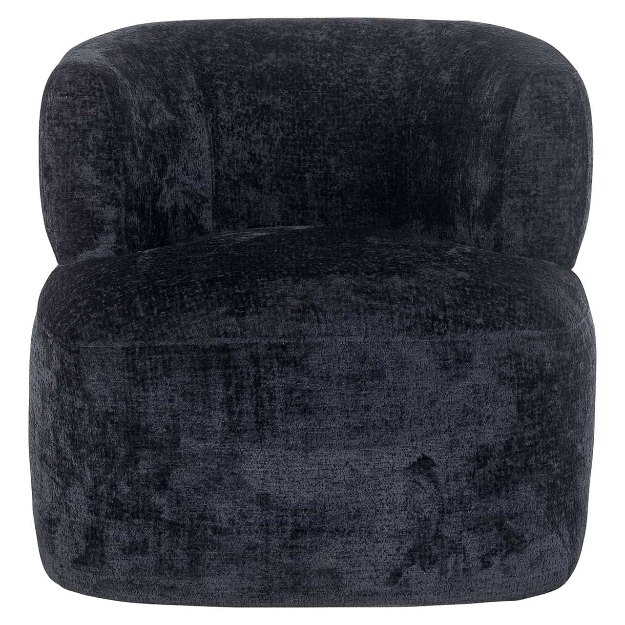 S4557 BLACK CHENILLE - Fotel Donna czarny szenil (Bergen 809 czarny szenil)