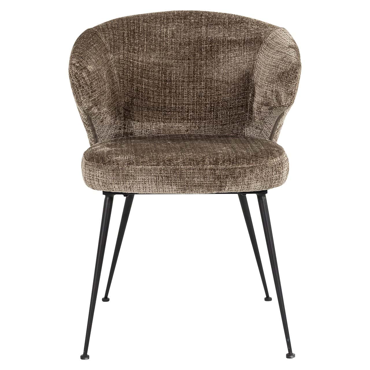 S4724 FR STONE CHENILLE - Krzesło Xandra kamienny szenil trudnopalny (Niagara 104 Stone Chenille)