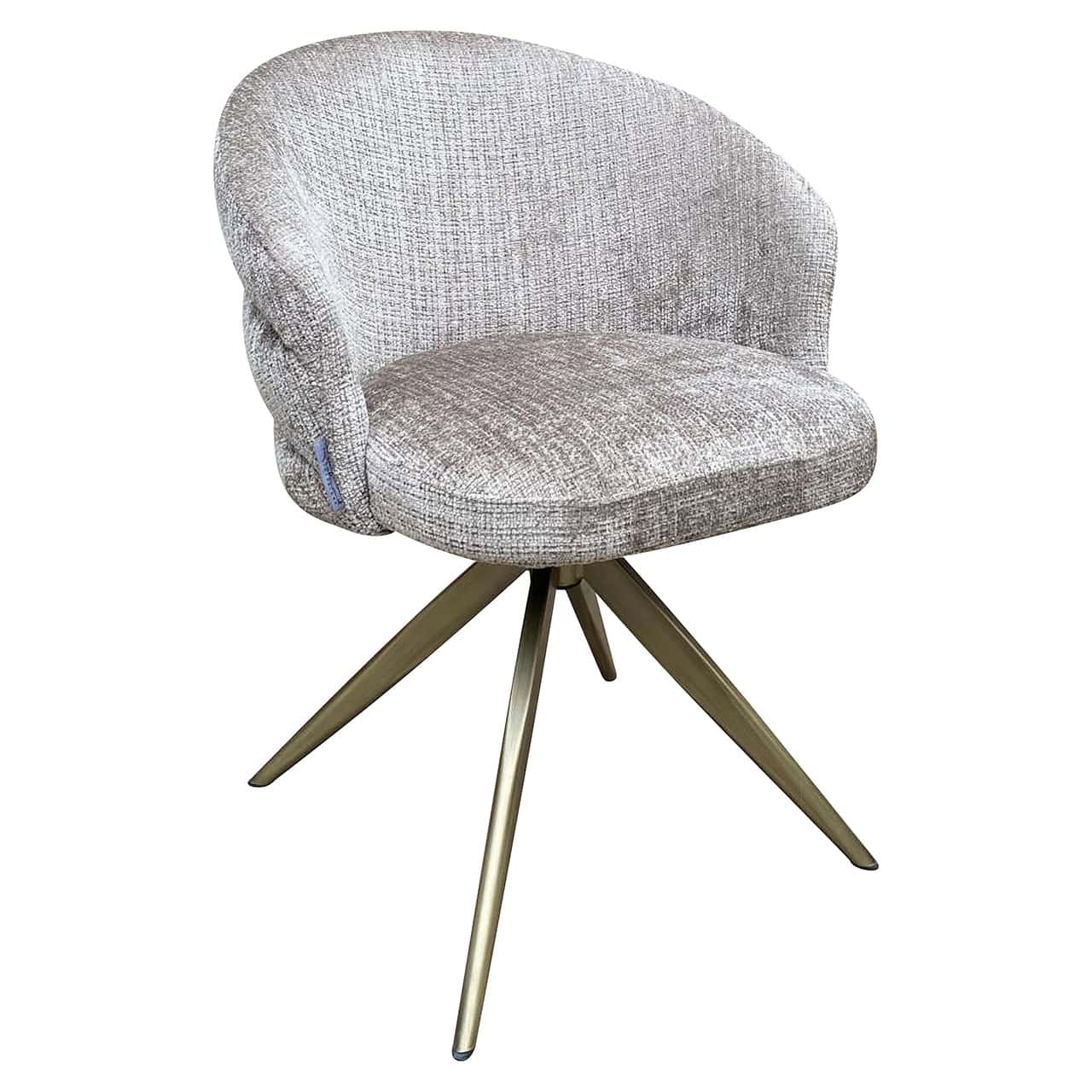 S4754 STONE CHENILLE - Krzesło obrotowe Zendaya stone chenille (Niagara 104 Stone Chenille)