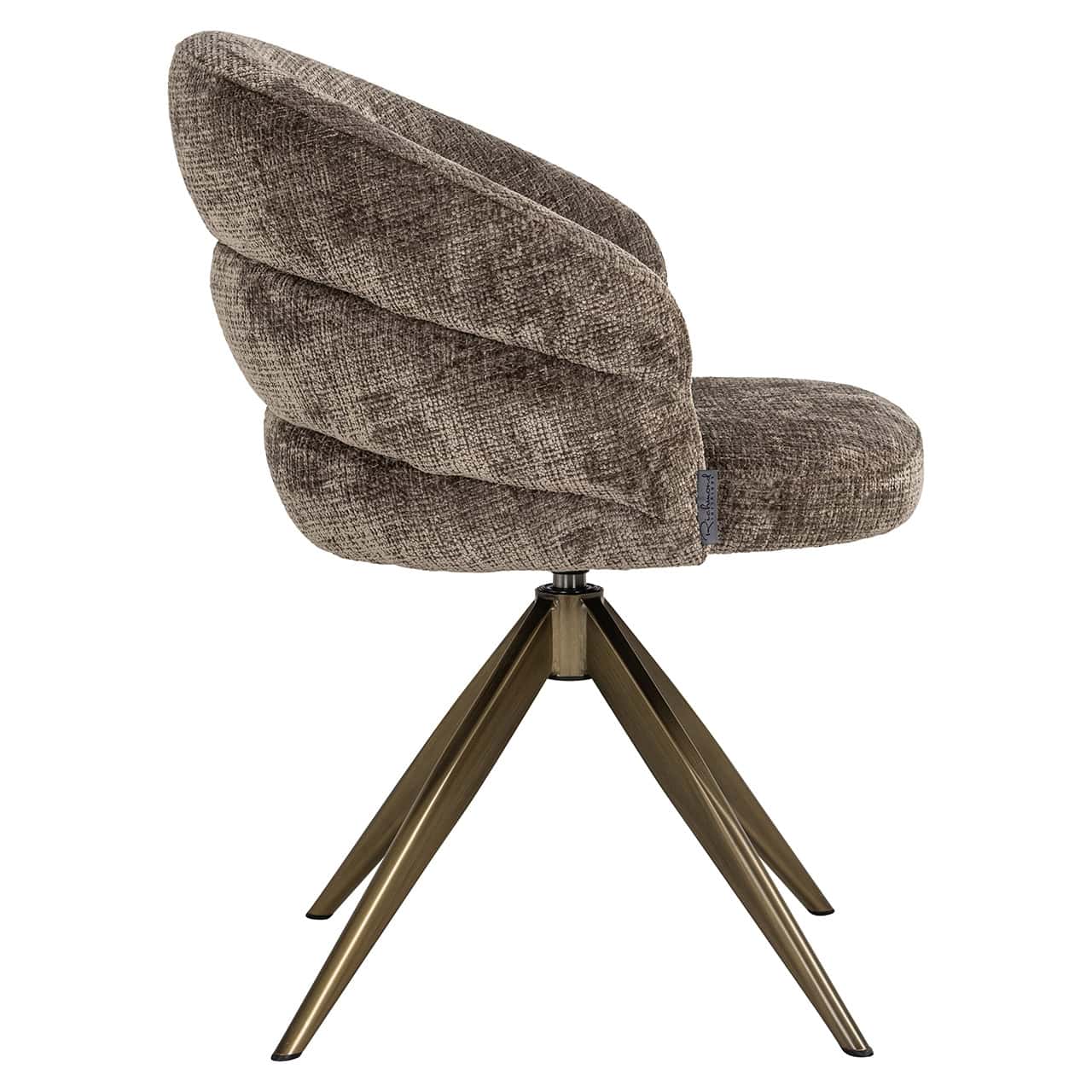 S4754 STONE CHENILLE - Krzesło obrotowe Zendaya stone chenille (Niagara 104 Stone Chenille)