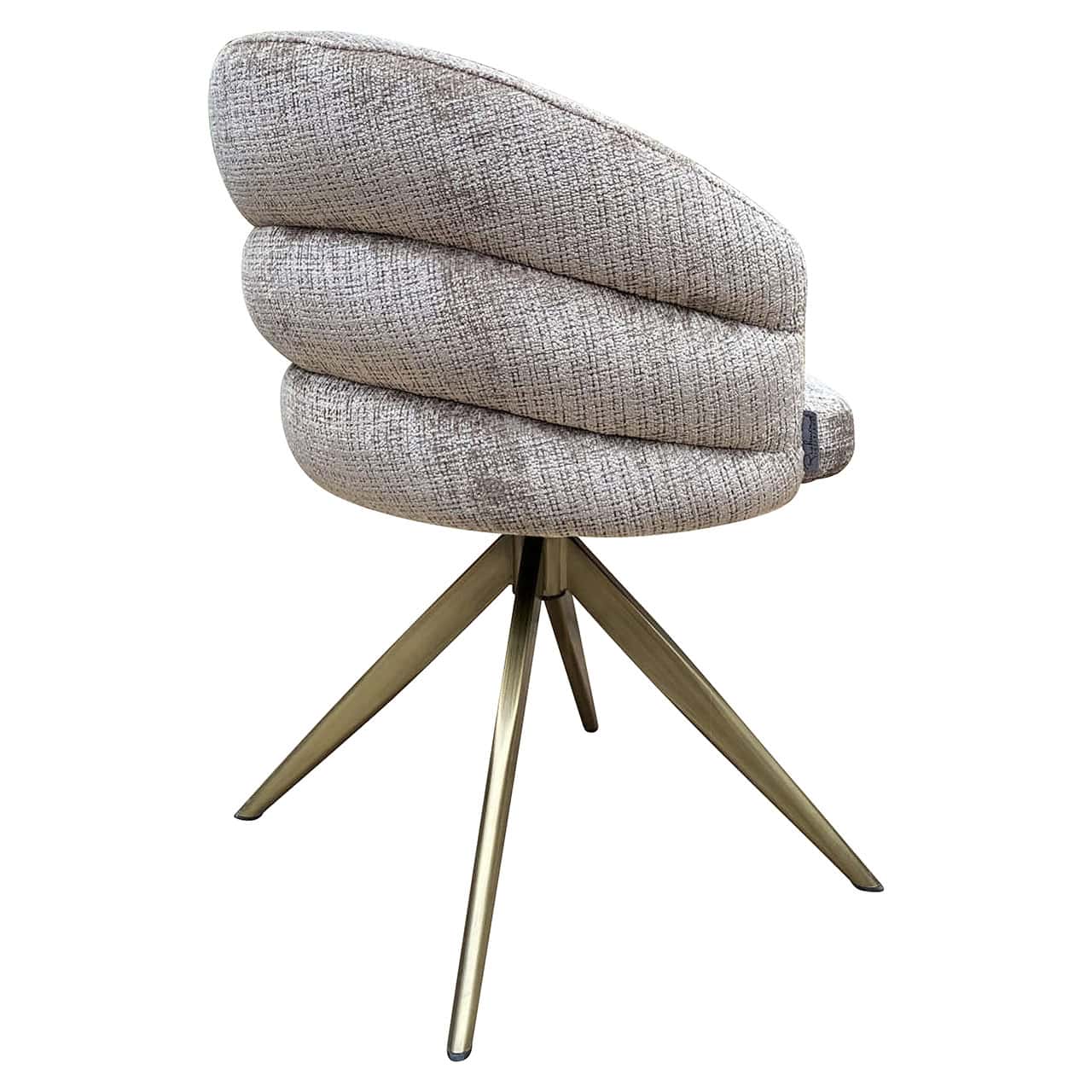 S4754 STONE CHENILLE - Krzesło obrotowe Zendaya stone chenille (Niagara 104 Stone Chenille)