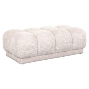 S4757 LOVELY CREAM - Puf i podnóżek Noah śliczny kremowy