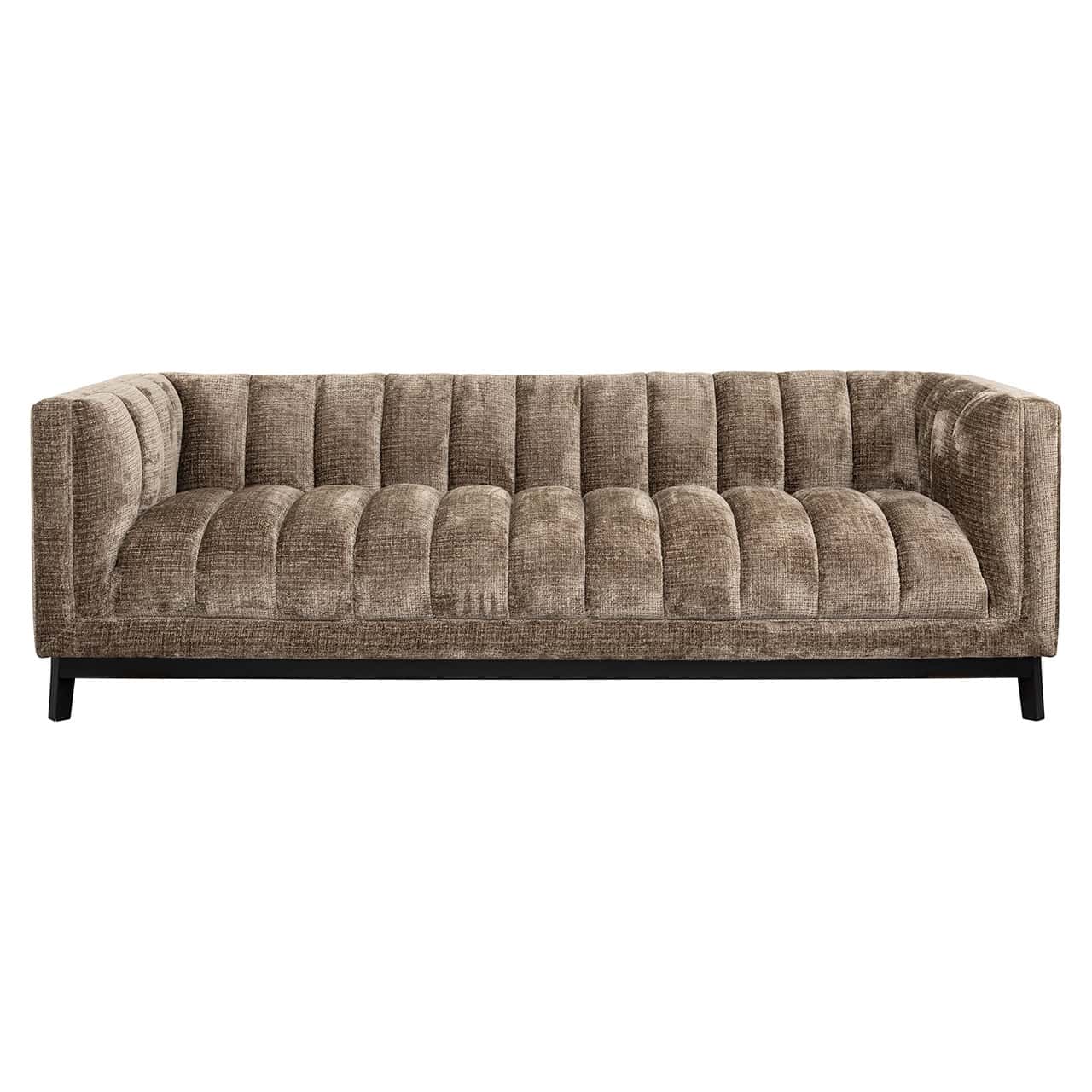 S5141 FR STONE CHENILLE - Sofa Beaudy kamienny szenil ognioodporny (Niagara 104 Stone Chenille)