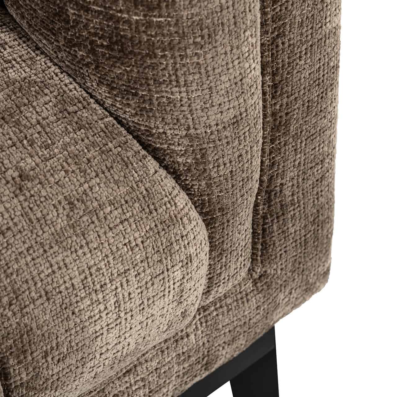 S5141 FR STONE CHENILLE - Sofa Beaudy kamienny szenil ognioodporny (Niagara 104 Stone Chenille)