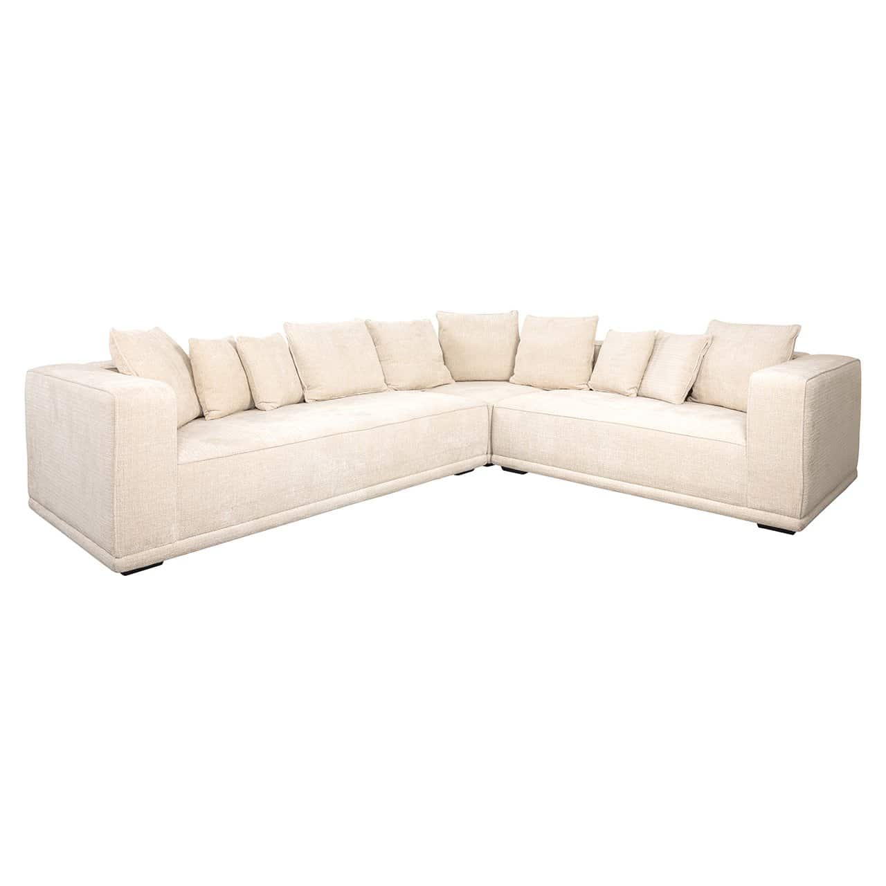 S5148 BEIGE CHENILLE - Narożnik Lusso beż szenilowy (Niagara 902 beż)