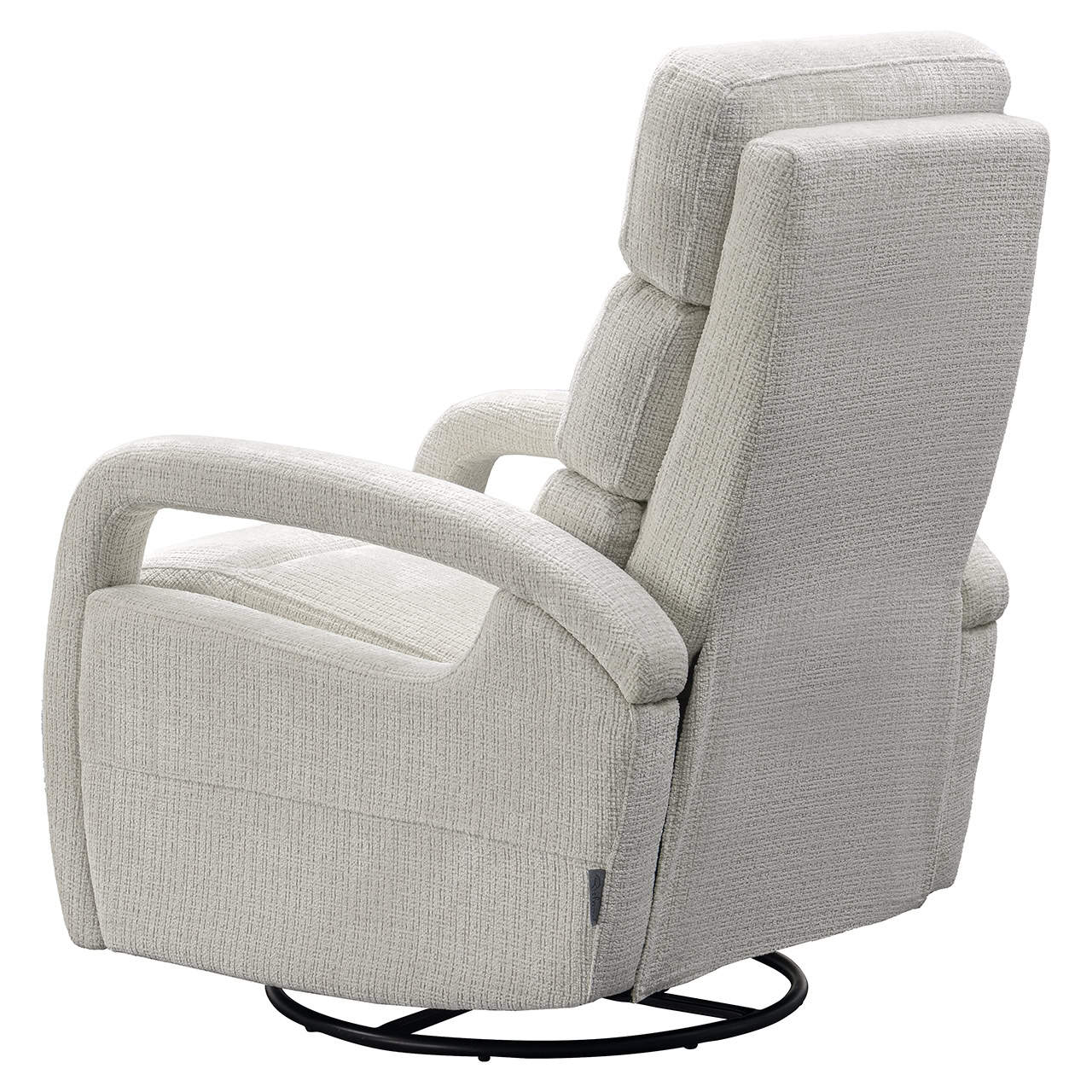 S5166 BEIGE CHENILLE - Fotel relaksacyjny obrotowy Denvi beż szenilowy (Niagara 902 beż)