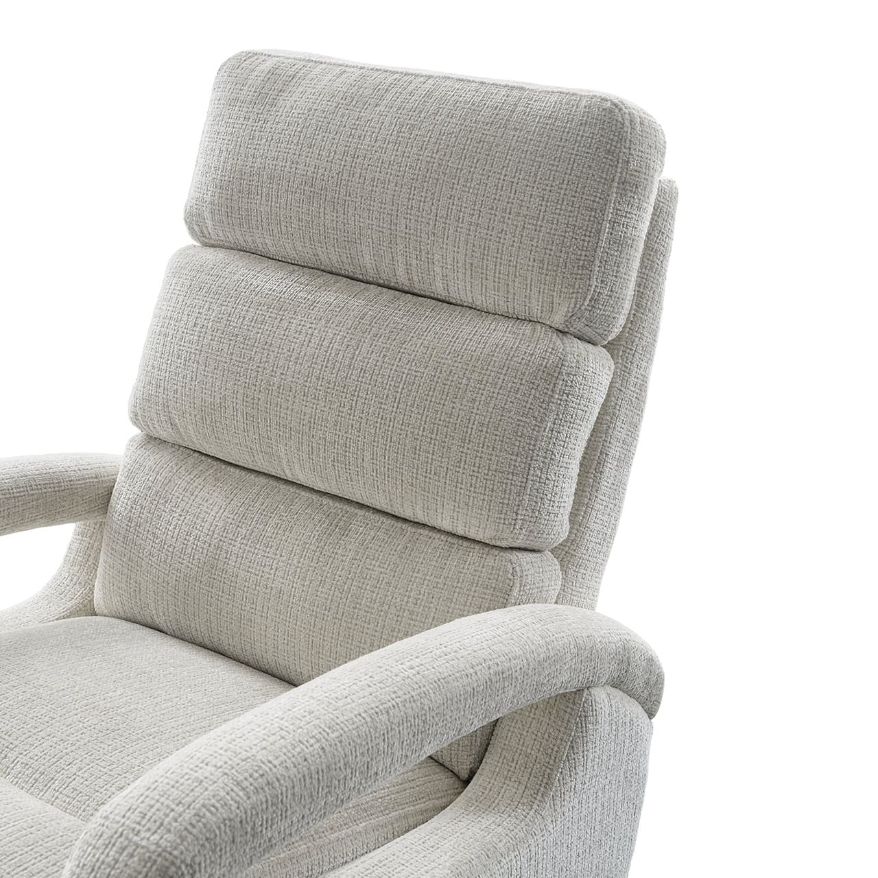 S5166 BEIGE CHENILLE - Fotel relaksacyjny obrotowy Denvi beż szenilowy (Niagara 902 beż)
