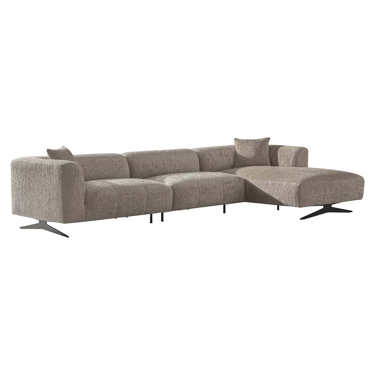 S5171 LOVELY BEIGE - Sofa Hoxton 3-osobowa + salon prawa (Be Lovely 170 Beige)