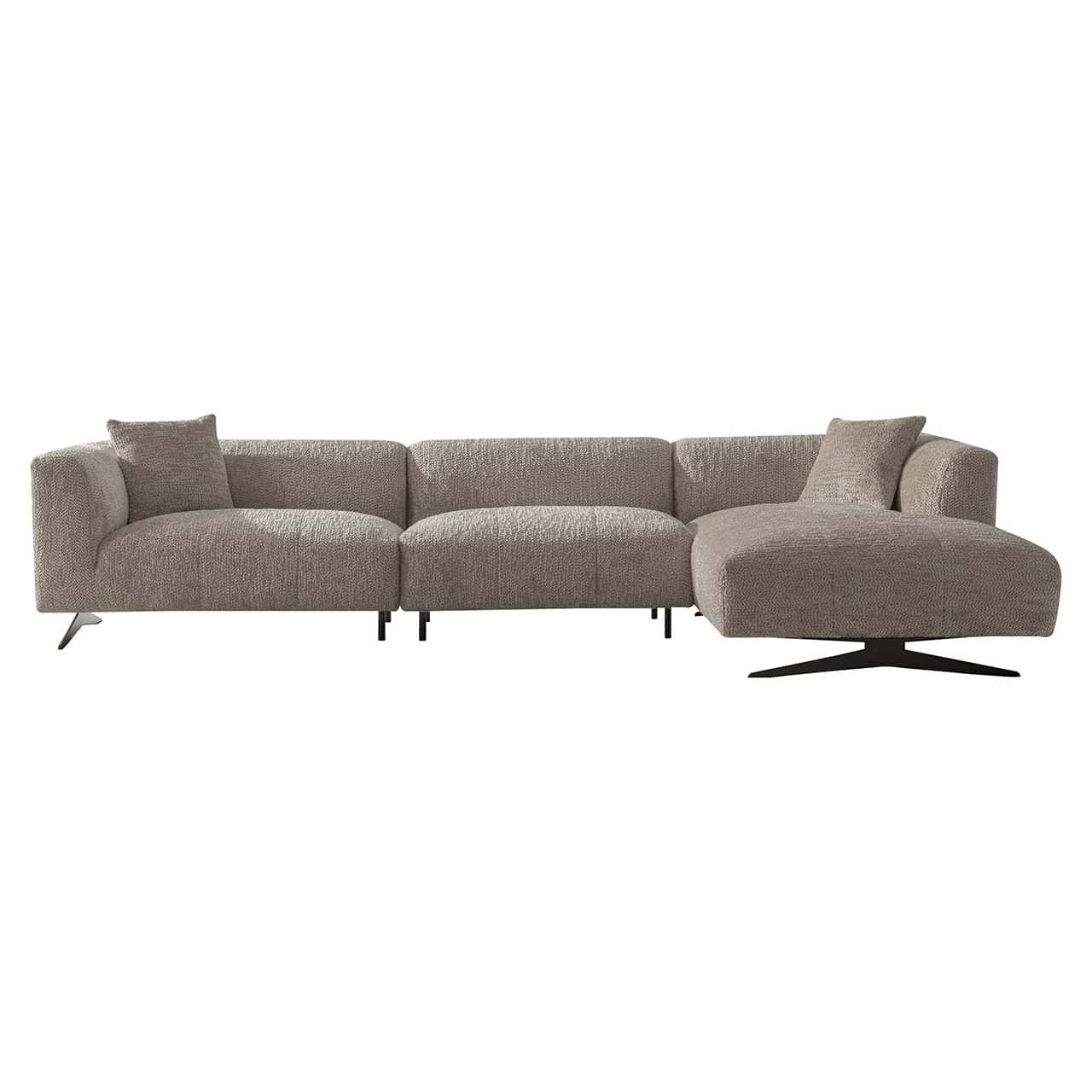 S5171 LOVELY BEIGE - Sofa Hoxton 3-osobowa + salon prawa (Be Lovely 170 Beige)
