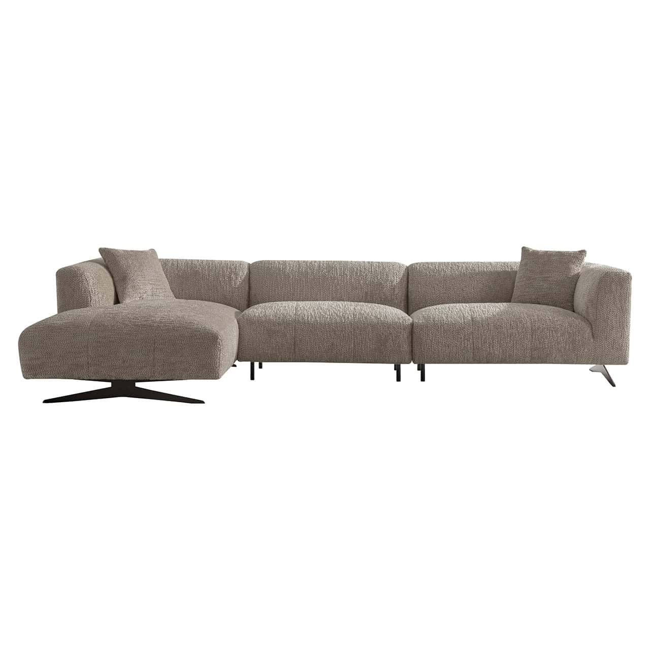 S5172 LOVELY BEIGE - Sofa Hoxton 3-osobowa + salon lewa (Be Lovely 170 Beige)