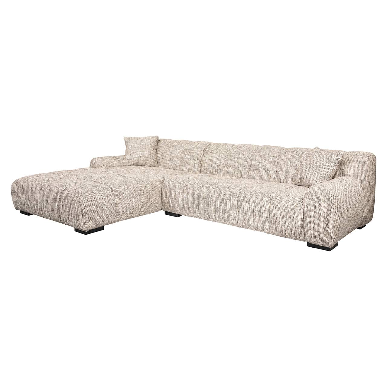 S5177 TRENDY NATURE - Sofa Hazel 3-osobowa + salon lewa modna natura (Be Trendy 01 Nature)