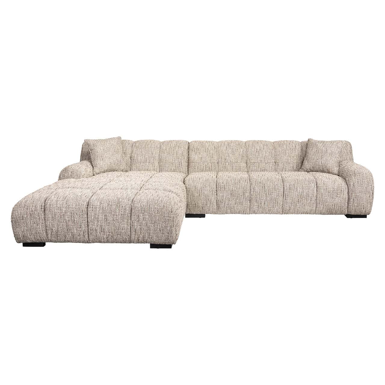 S5177 TRENDY NATURE - Sofa Hazel 3-osobowa + salon lewa modna natura (Be Trendy 01 Nature)