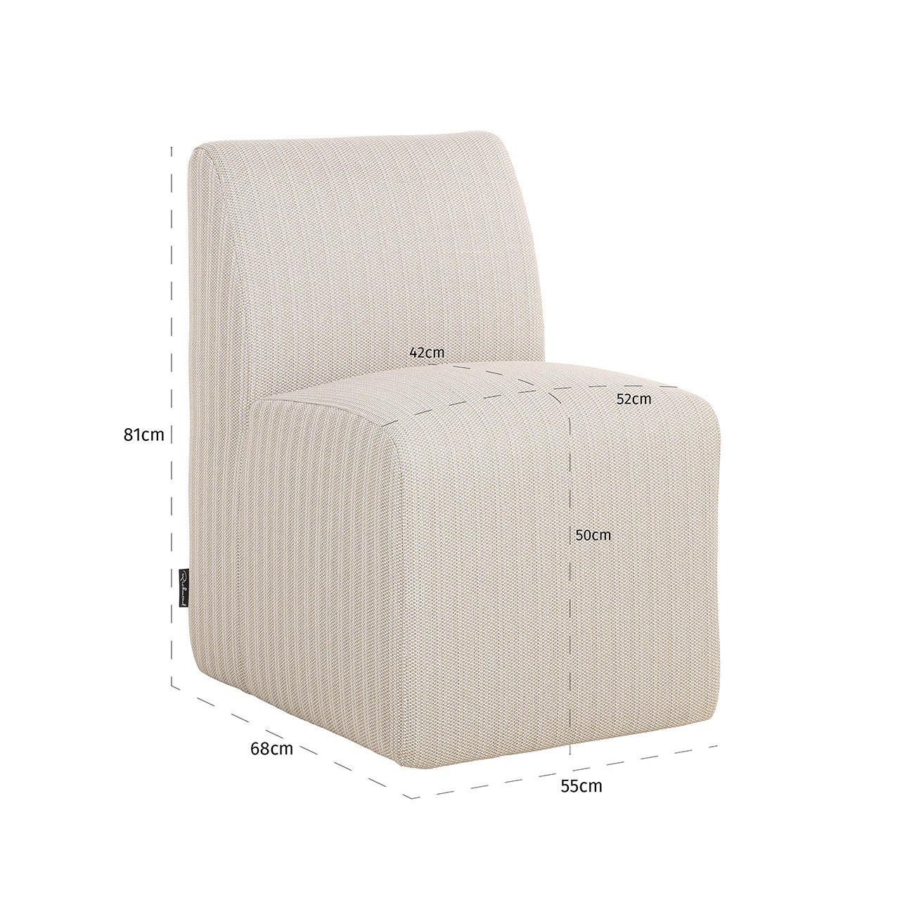 8730 BEIGE - Krzesło ogrodowe Riva beżowe (22080 Beż)