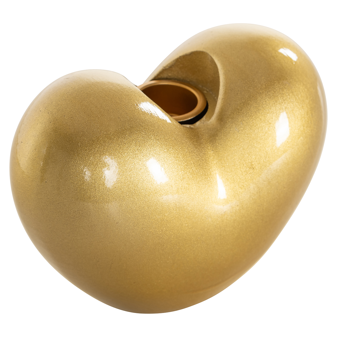 -KA-0306 - Świecznik Dilly złoty mały