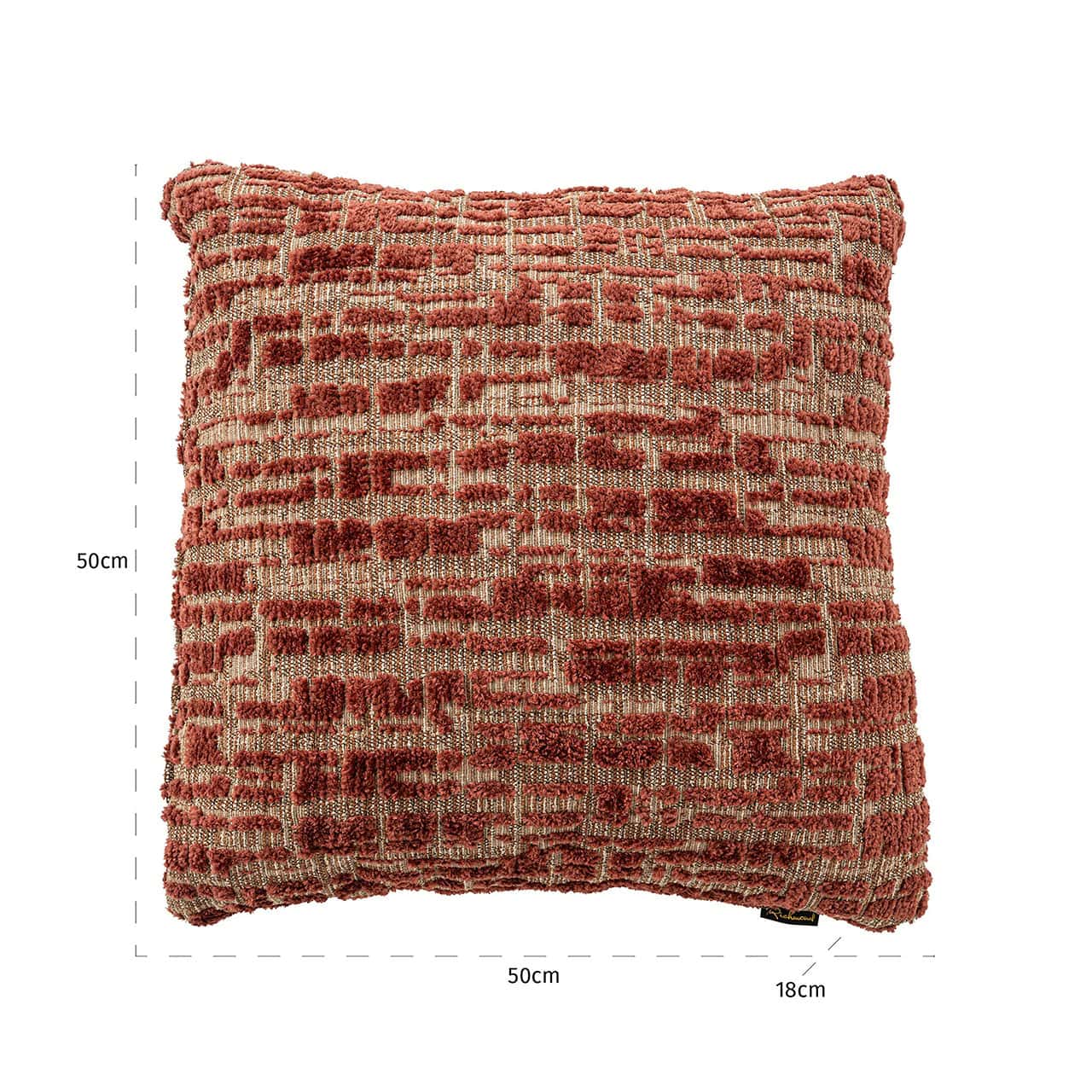 -KU-0114 - Poduszka Elin 50x50 terra dalia (Dalia 511 Terra)