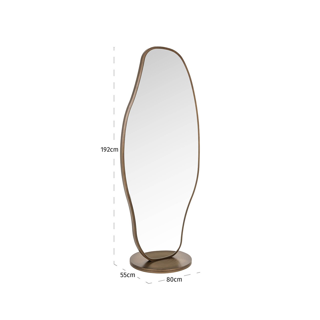 -MI-0125 - Mirror Jalyce (Szczotkowane złoto)