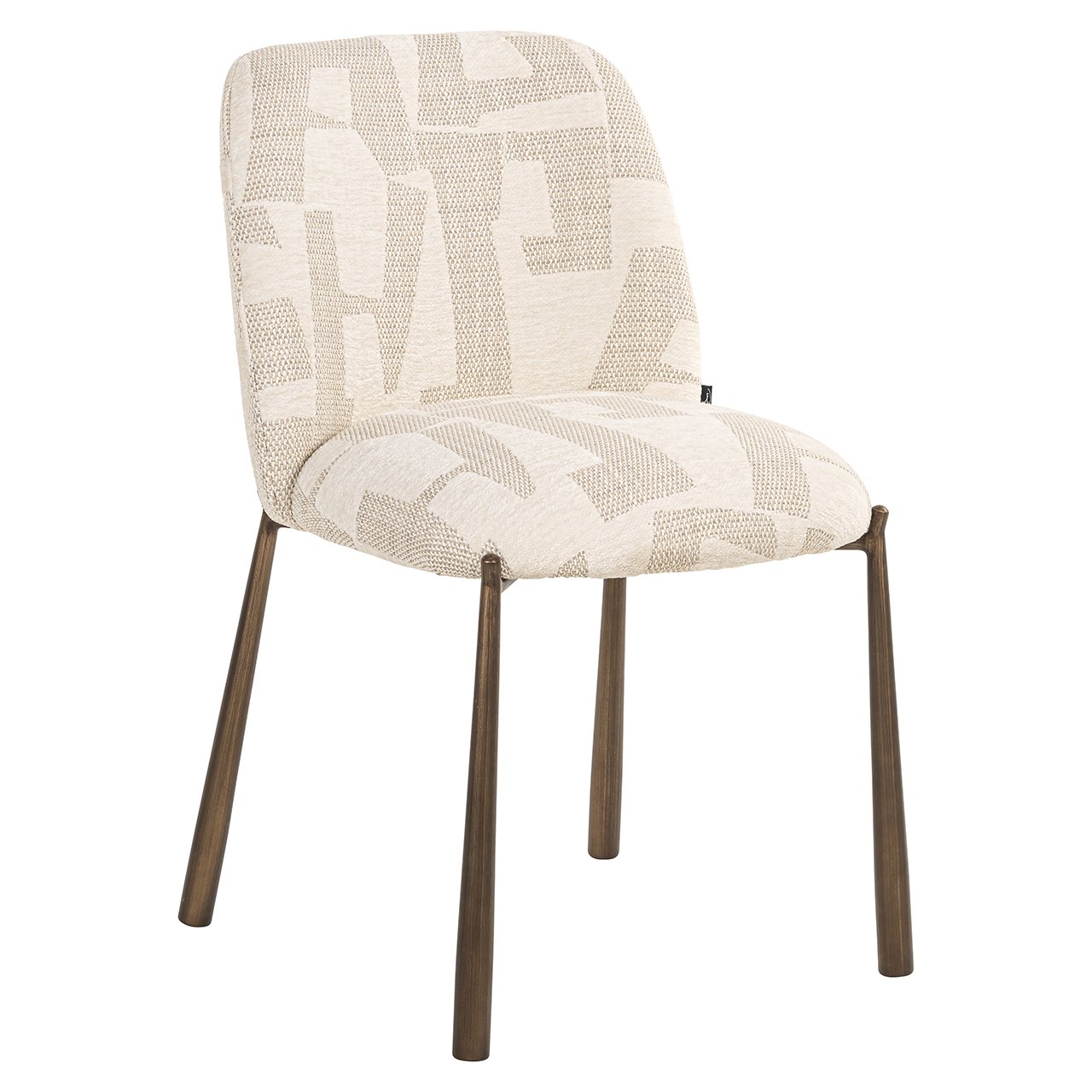 S4776 BEIGE GRAFFIC - Krzesło Lana beżowe graffic (zestaw 2 sztuk) (Beżowe graffic)