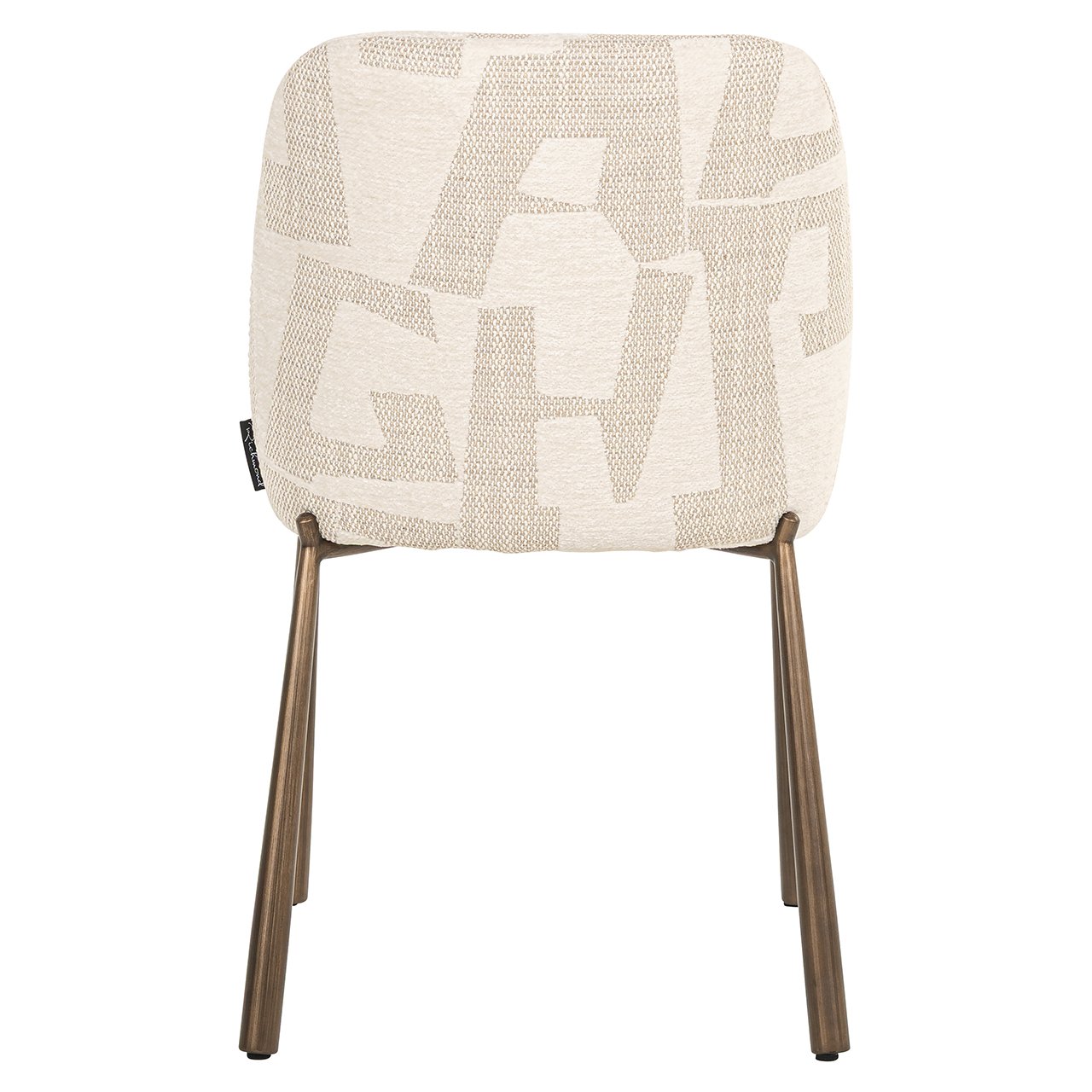 S4776 BEIGE GRAFFIC - Krzesło Lana beżowe graffic (zestaw 2 sztuk) (Beżowe graffic)