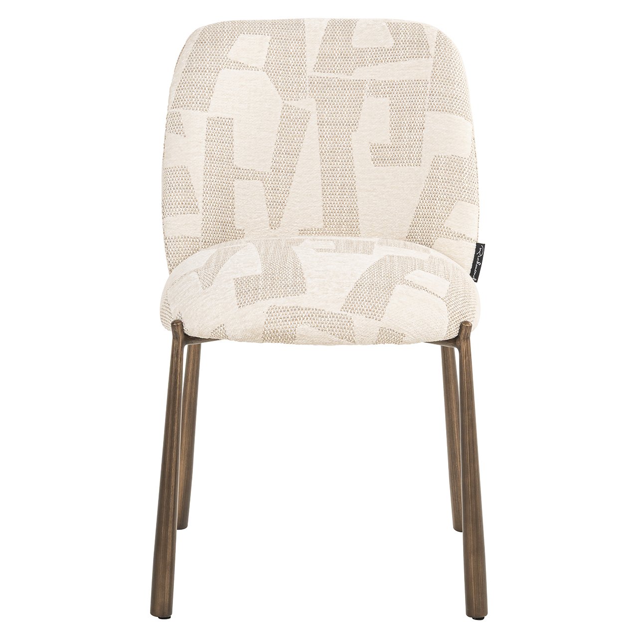 S4776 BEIGE GRAFFIC - Krzesło Lana beżowe graffic (zestaw 2 sztuk) (Beżowe graffic)