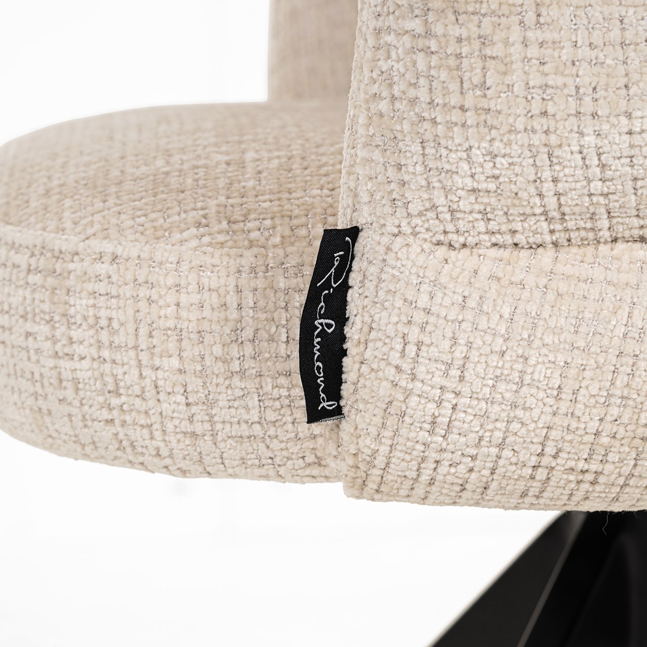 S4781 FR BEIGE CHENILLE - Krzesło do jadalni Serenity niagara beżowe obrotowe ognioodporne