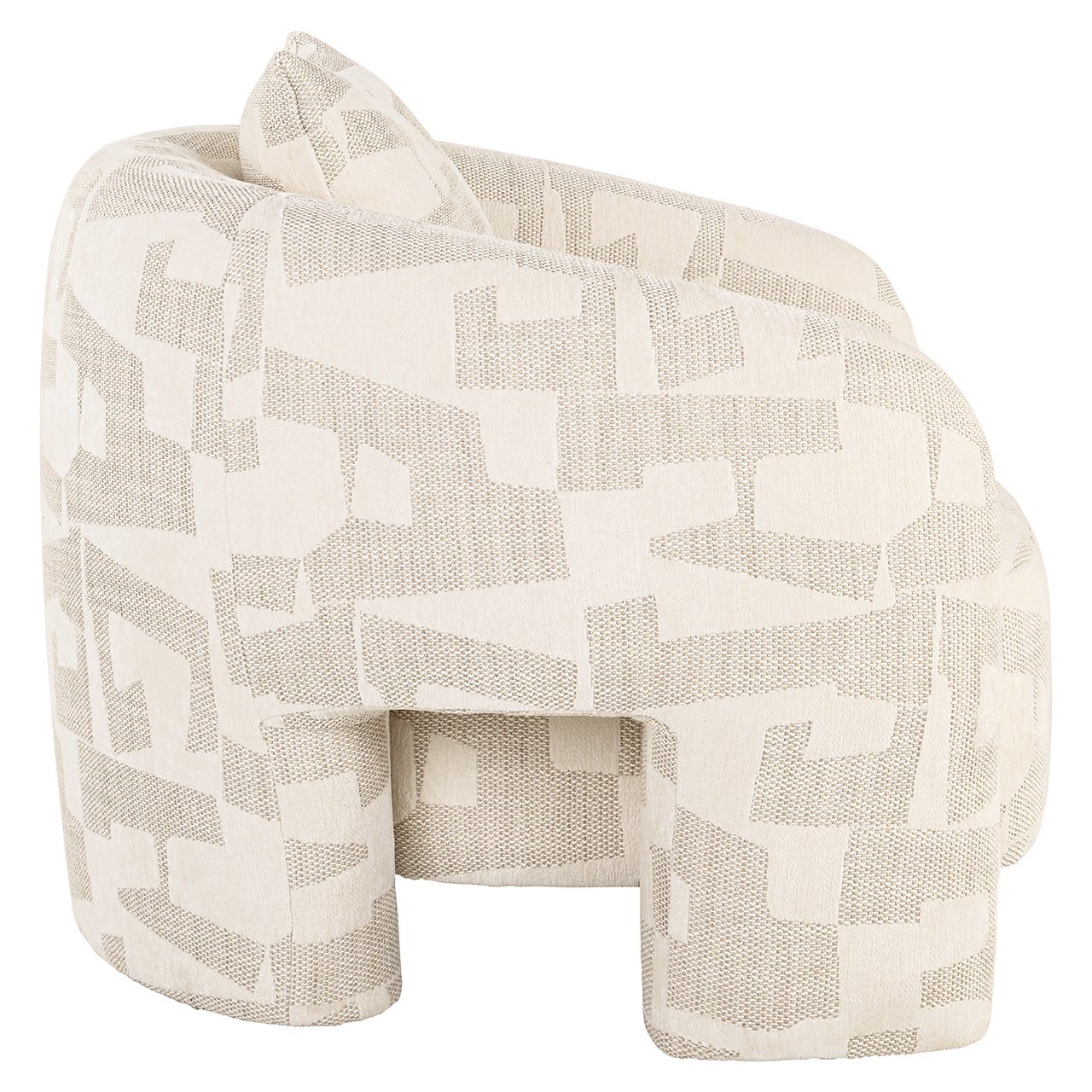 S4791 BEIGE GRAFFIC - Fotel wypoczynkowy Tuscany beżowy graffic (Beżowy graffic)