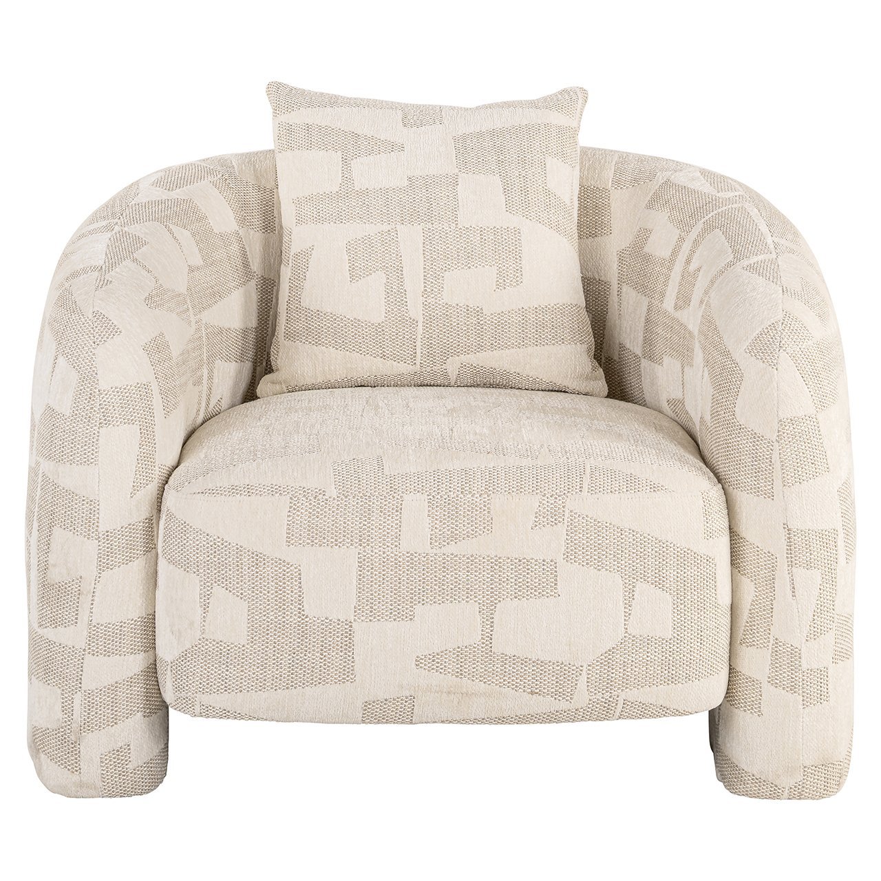 S4791 BEIGE GRAFFIC - Fotel wypoczynkowy Tuscany beżowy graffic (Beżowy graffic)