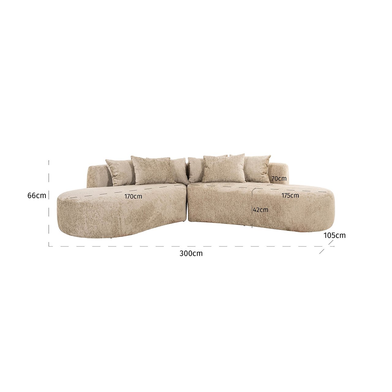 S5175 DESERT FUSION - Sofa Cassie Desert Fusion 4-osobowa