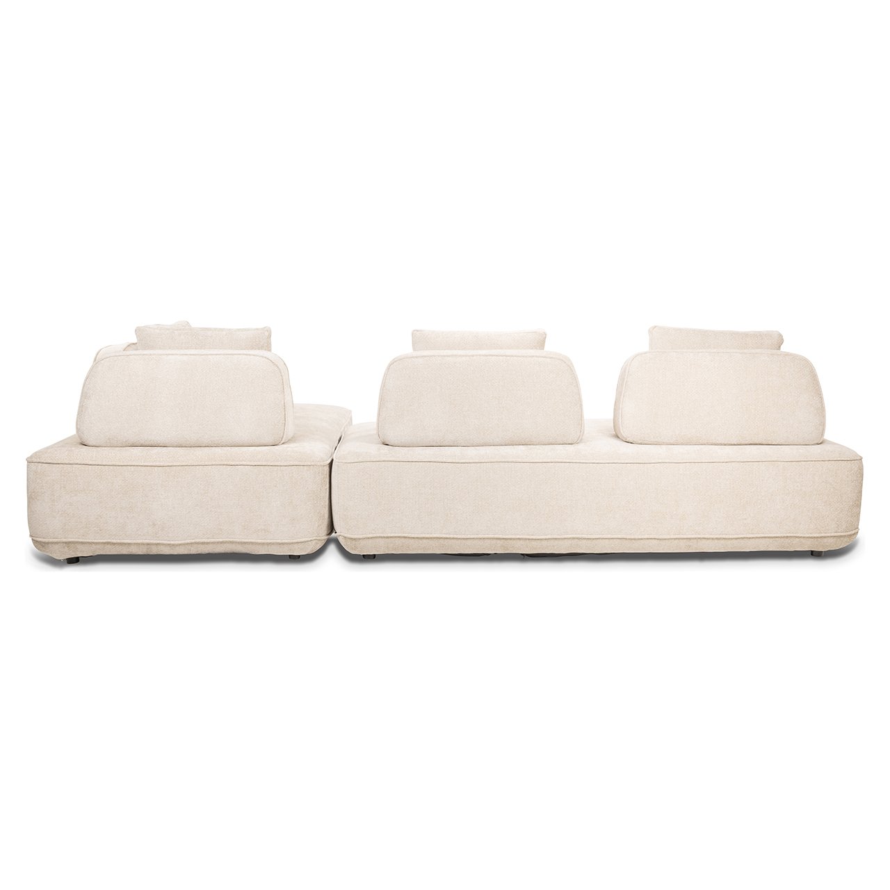 S5182 CREAM UNICORN - Sofa Tudor kremowy jednorożec ruchome oparcie