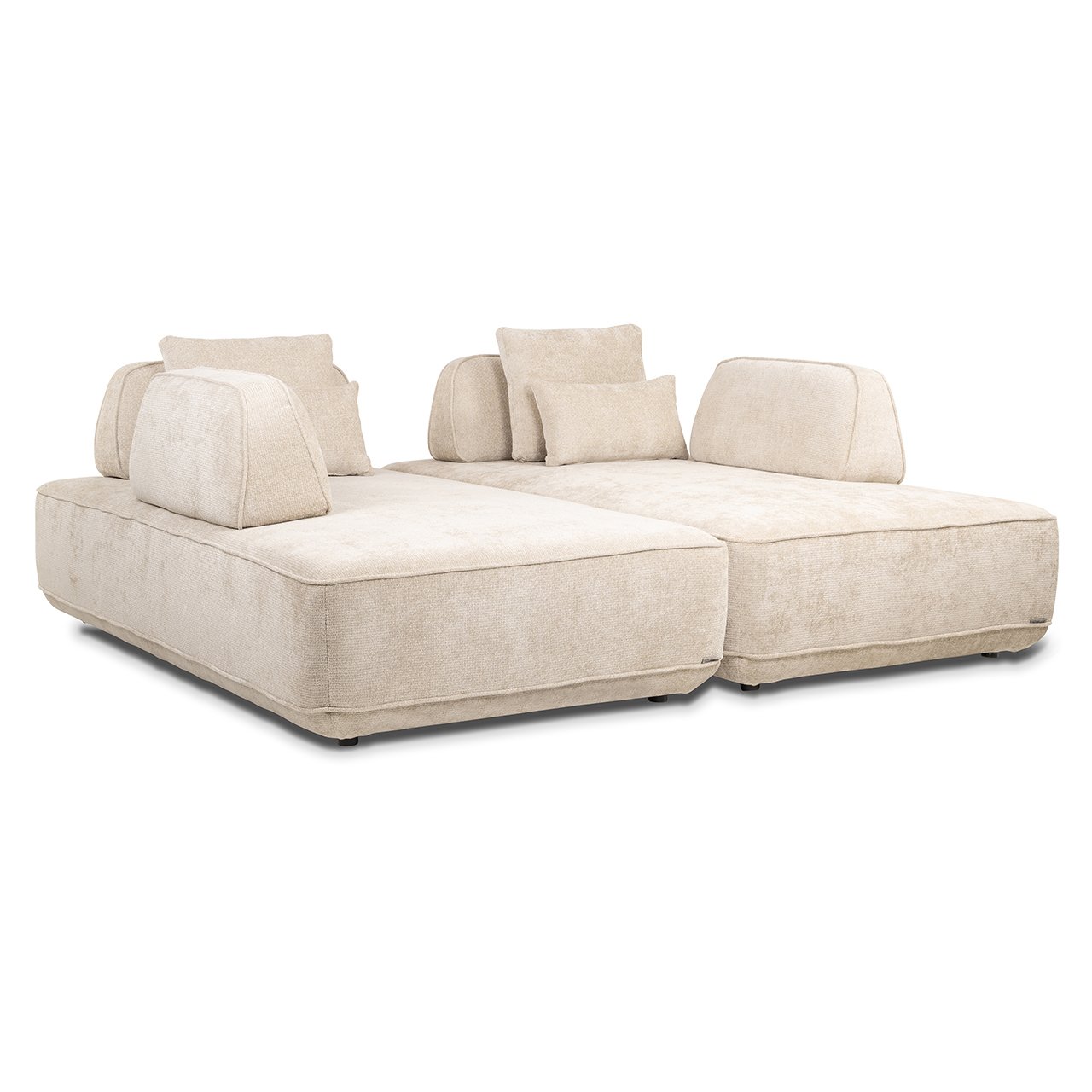 S5182 CREAM UNICORN - Sofa Tudor kremowy jednorożec ruchome oparcie