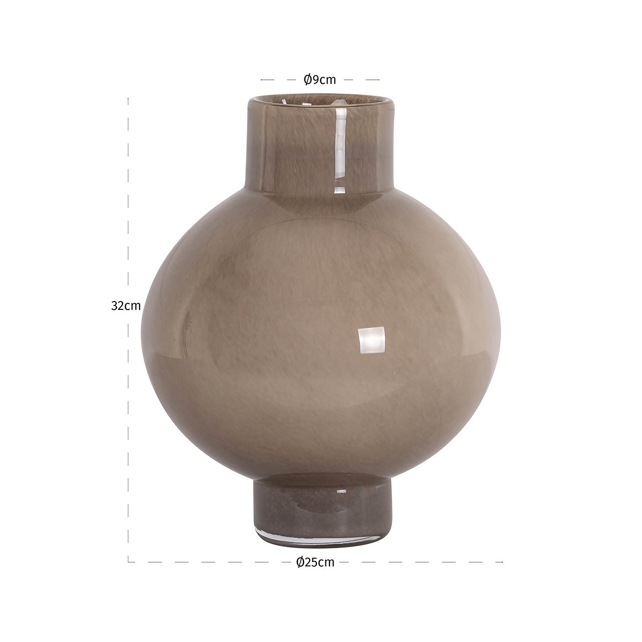 -VA-0393 - Wazon Celina mały (Brązowy)