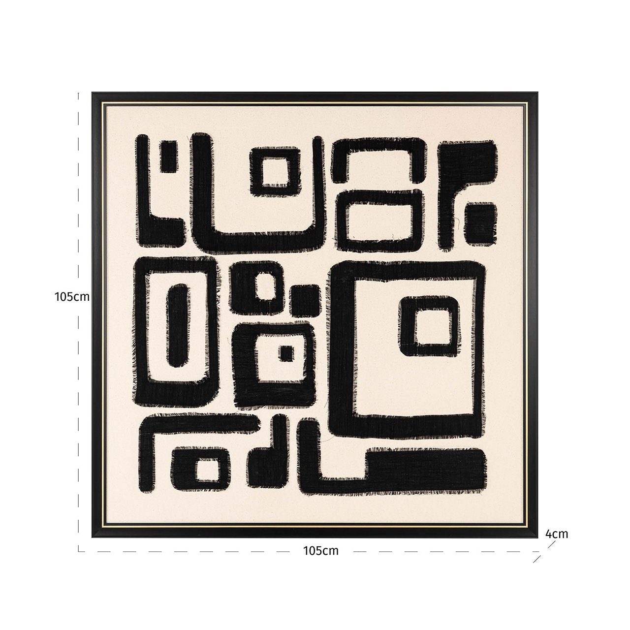 -WA-0041 - Obraz na ścianę Shanita (czarno/biały)