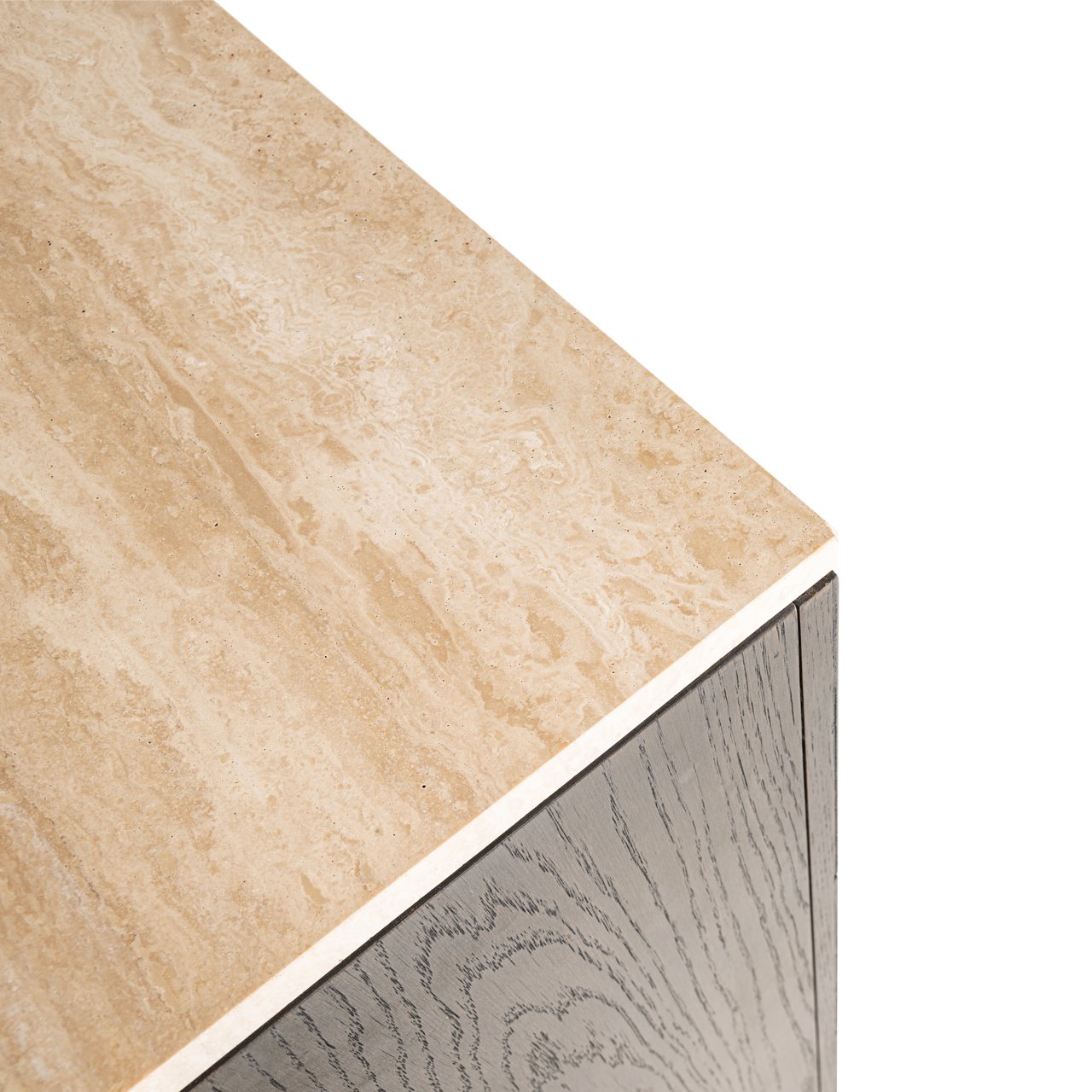 7878 - Komoda Claremont brązowa 4-drzwiowa 2-półki