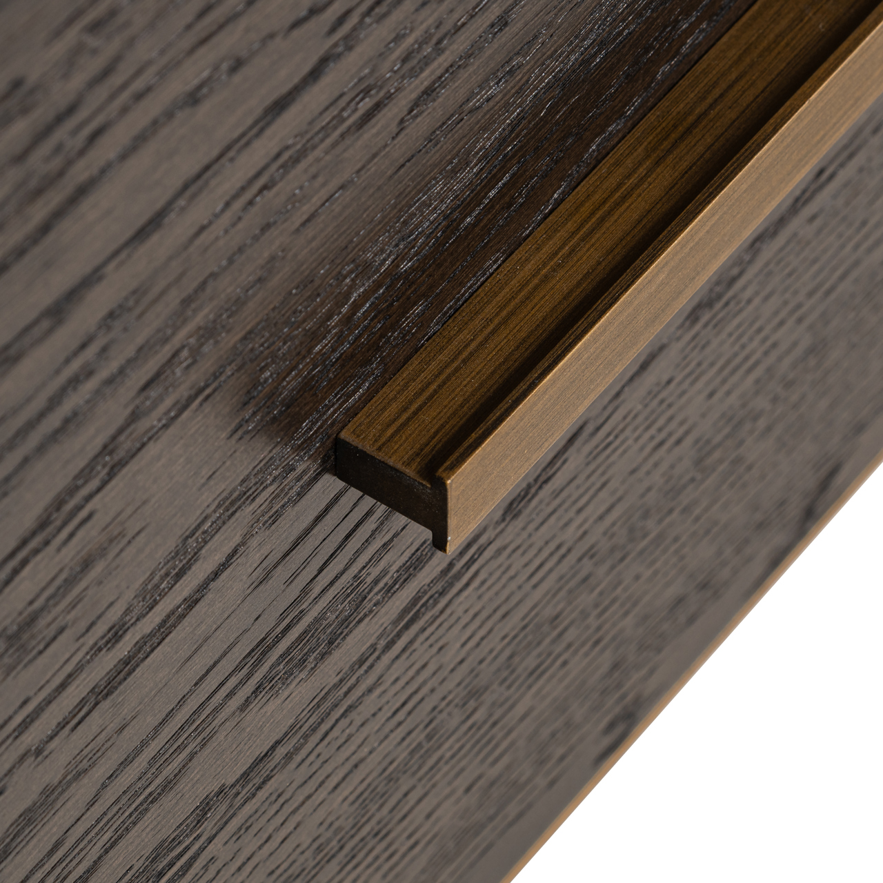 8155 - Witryna Carter brązowa mała 2-szufladowa