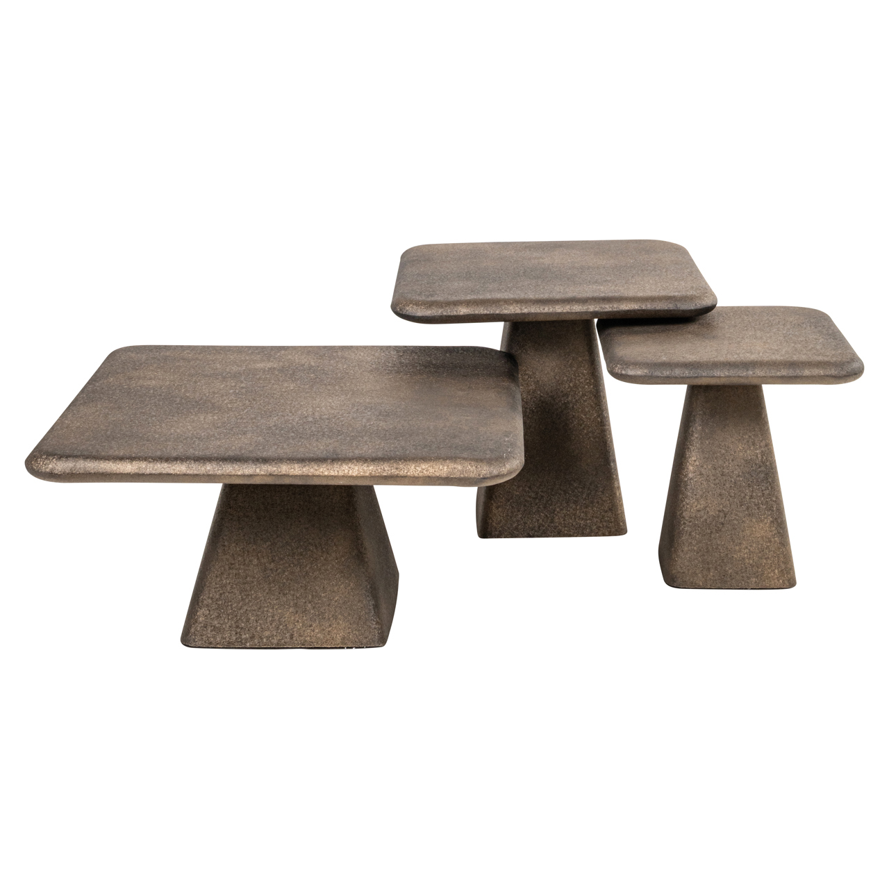 825335 - Stolik kawowy Marlie złoty (zestaw 3 szt.)