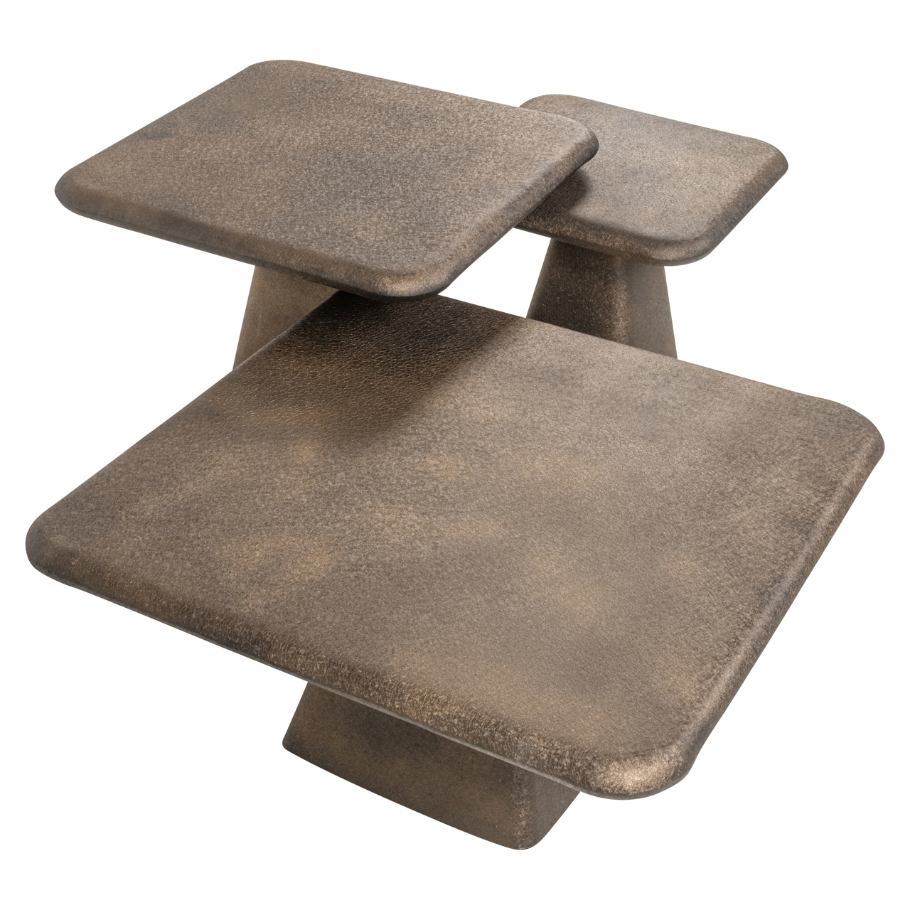 825335 - Stolik kawowy Marlie złoty (zestaw 3 szt.)