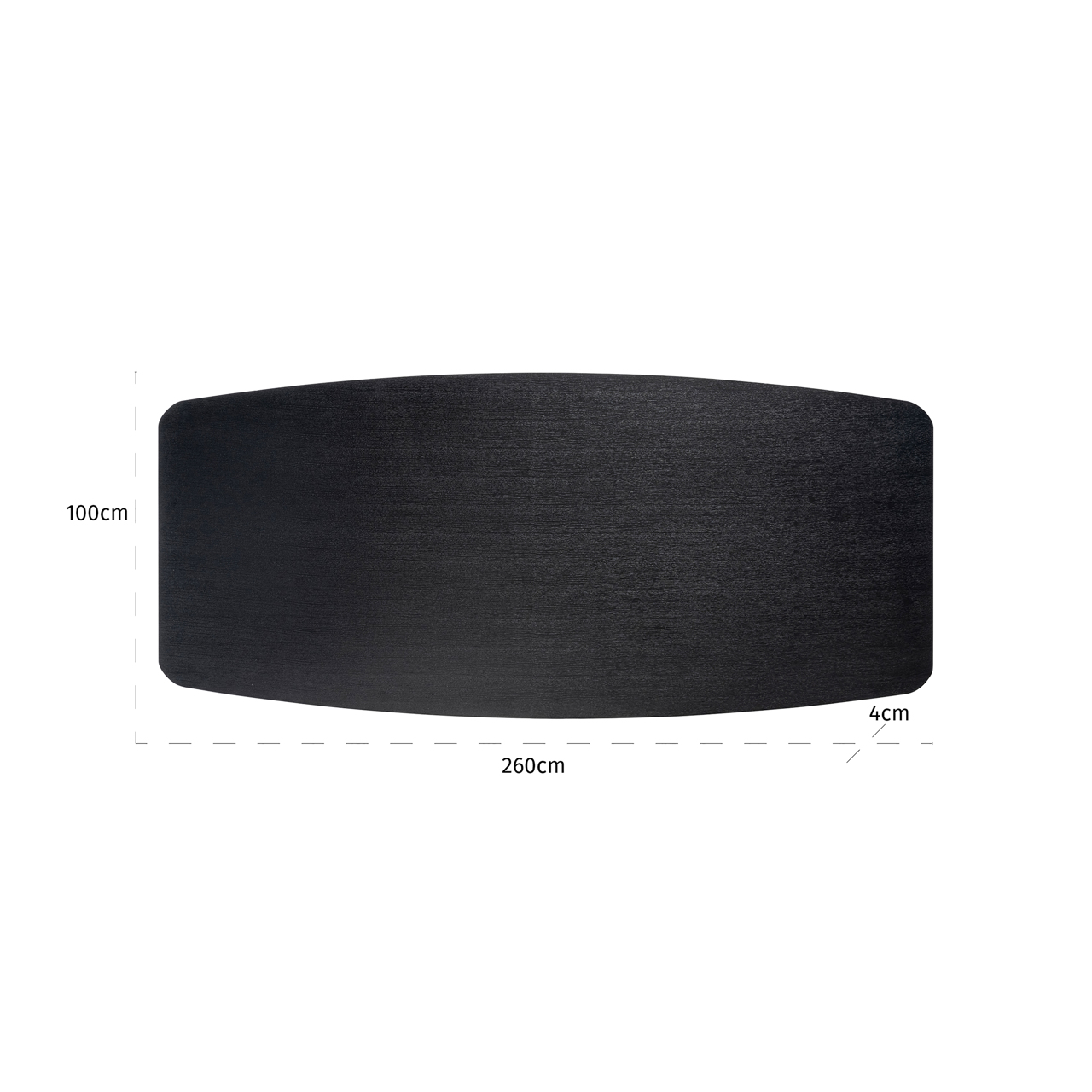 8815 BLACK - Stół jadalny Bonvoy czarny 260