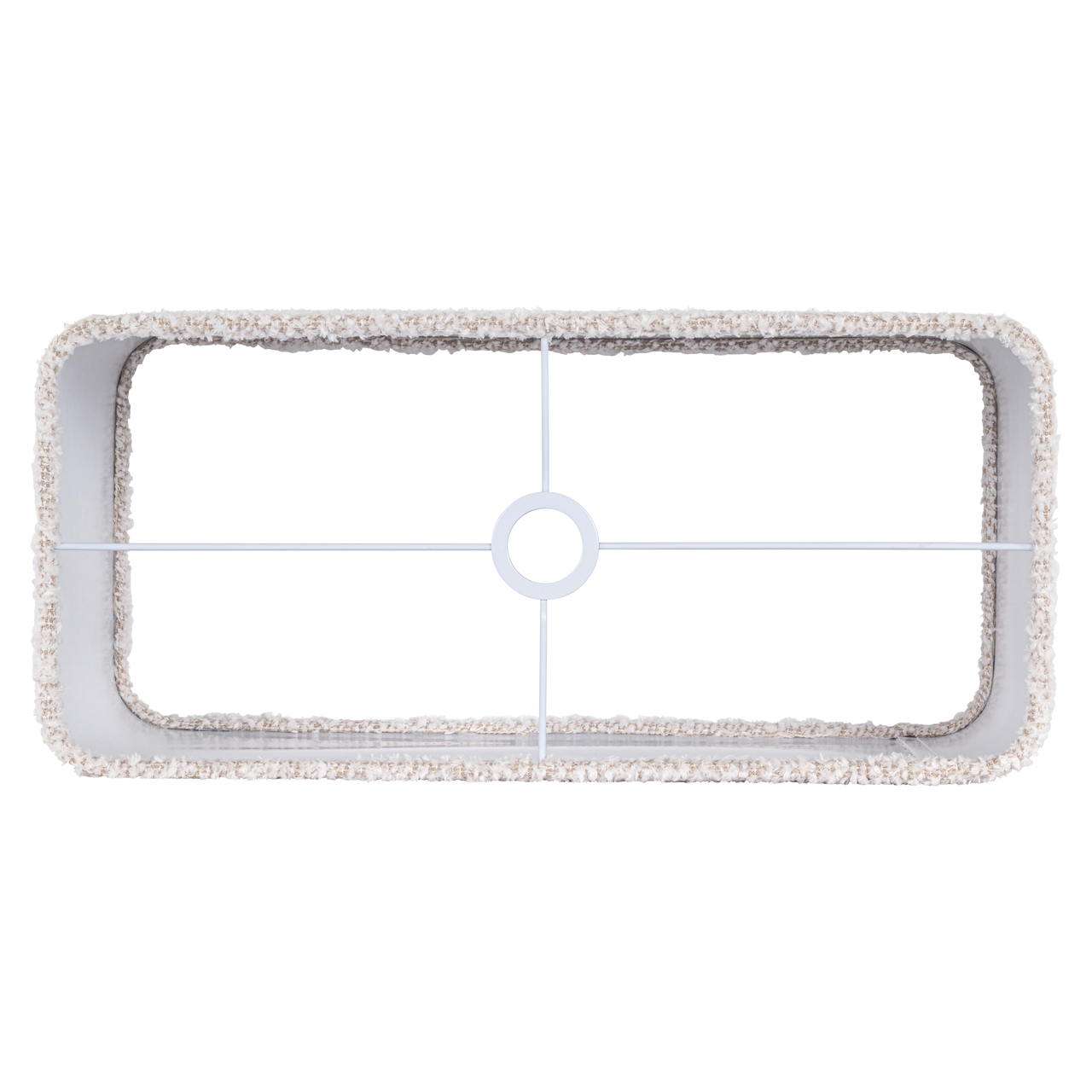 -LK-0060 RECL - Abażur Marly śliczny kremowy prostokątny duży