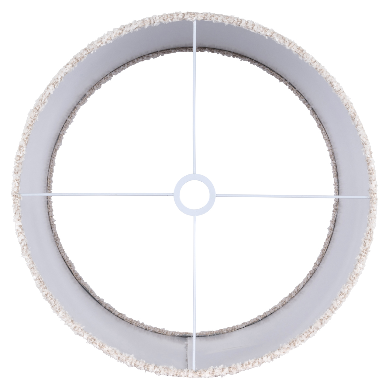 -LK-0060 XL - Abażur Marly śliczny kremowy 50Ø